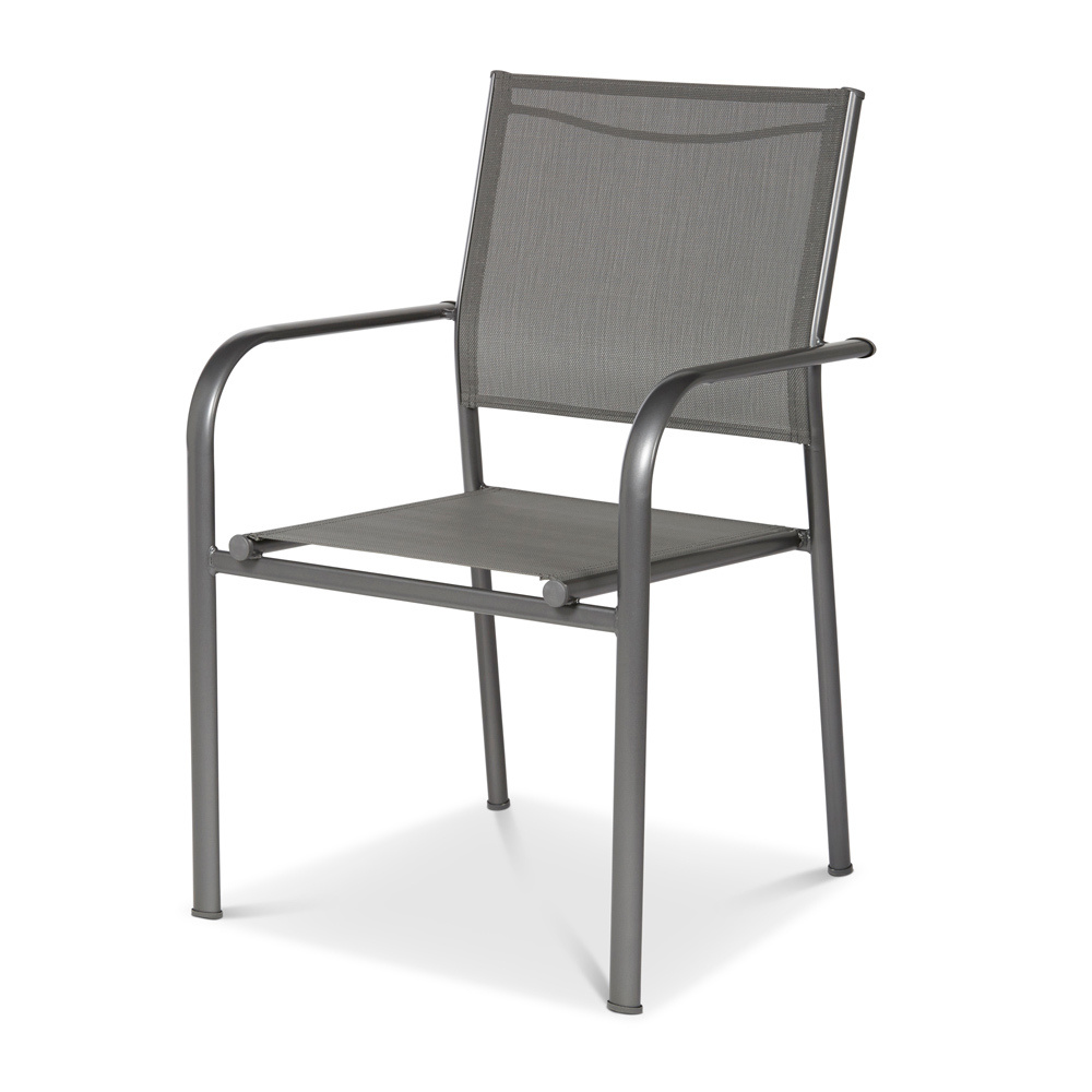Silla de jardín 55x87x56cm de acero Dallas