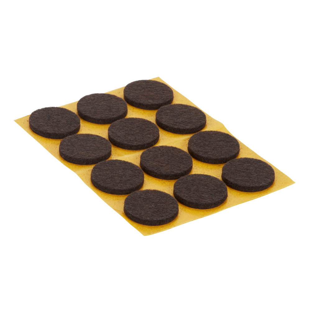 Deslizador fieltro adhesivo ø 22 mm diall 12 uds