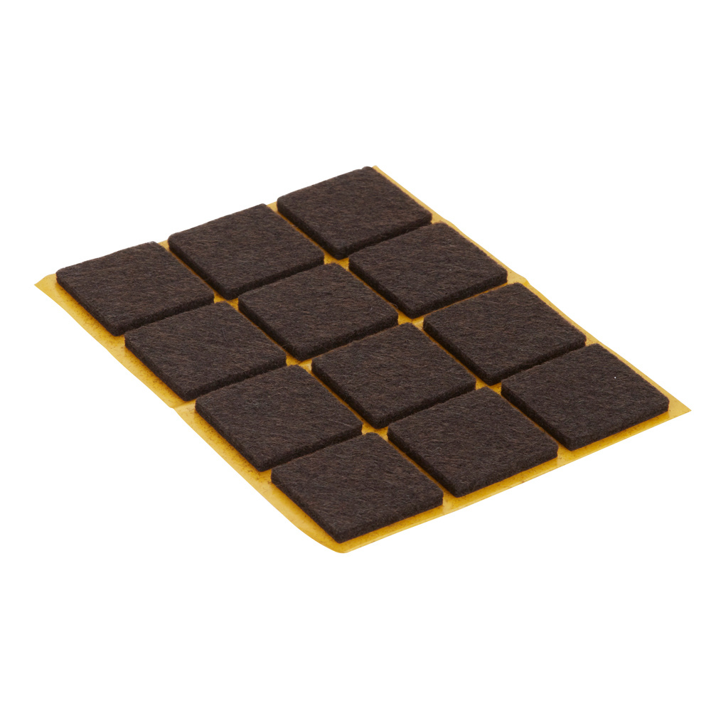 Deslizador fieltro adhesivo 24x24 mm diall 12 uds