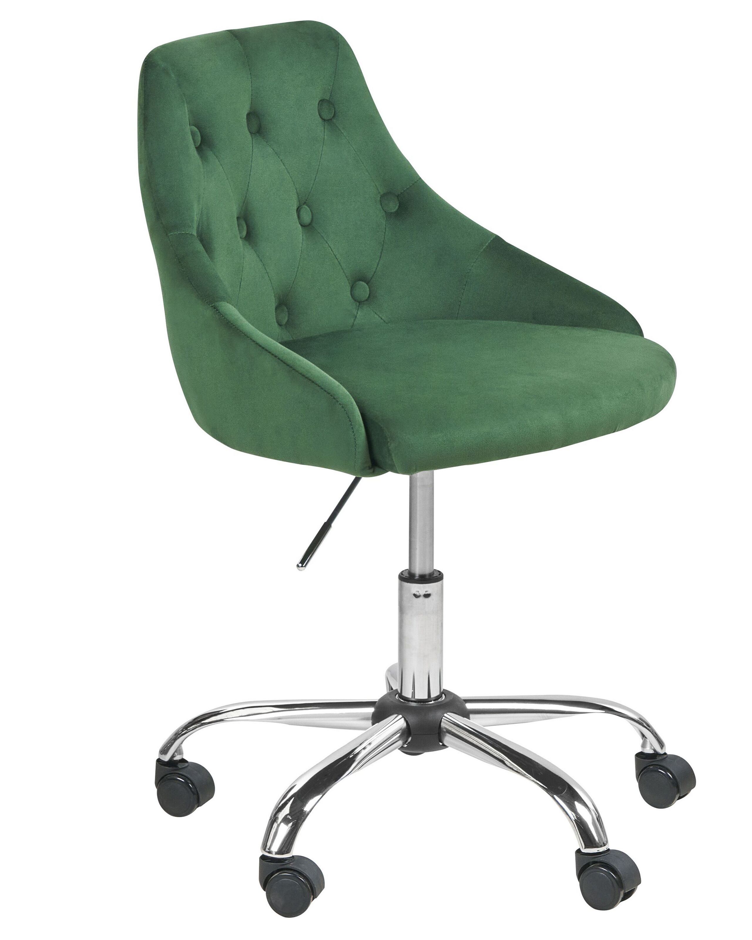 Silla de escritorio parrish terciopelo verde esmeralda