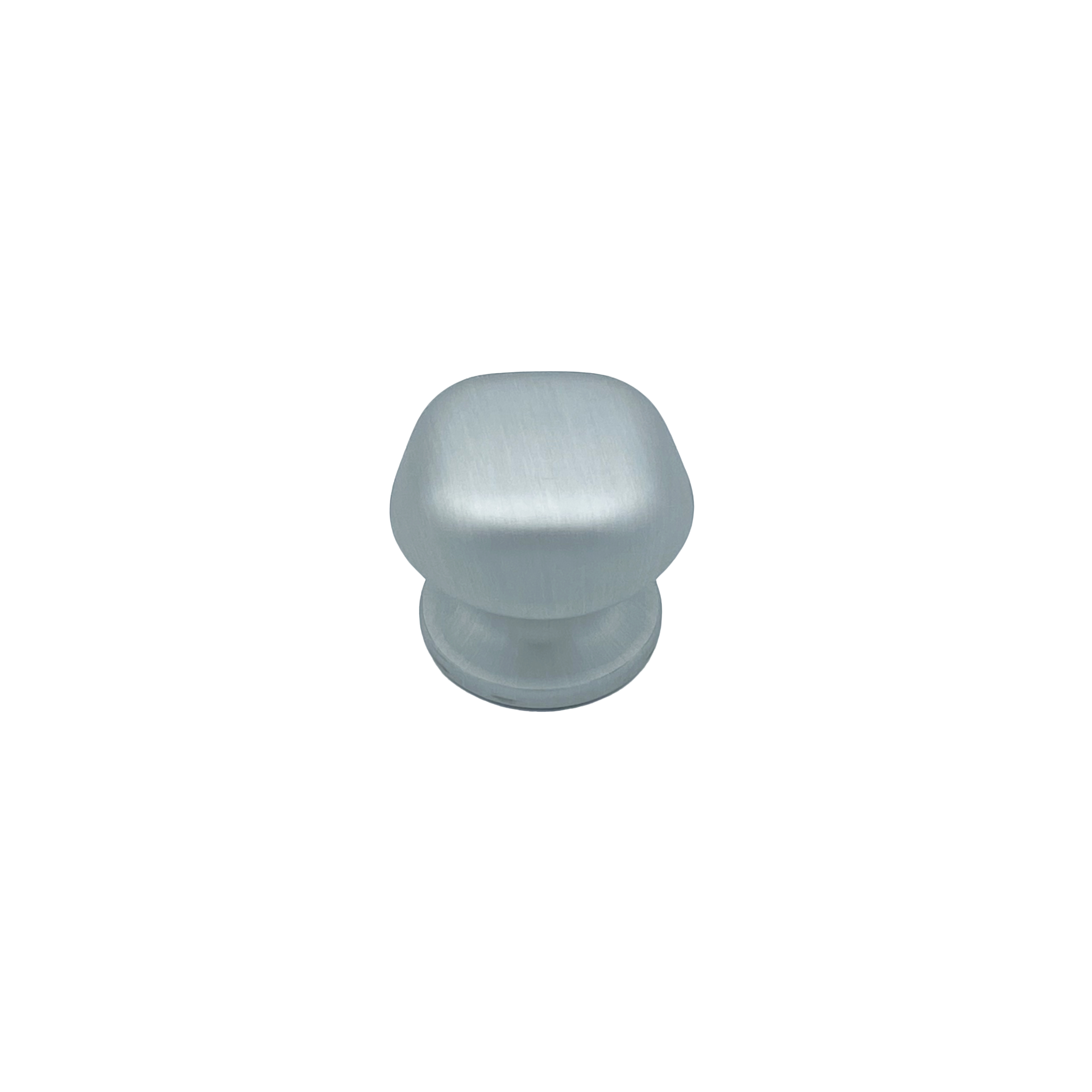 Pomo fijo para puerta, d: 60 mm, en aluminio, gris plata, fijación rápida