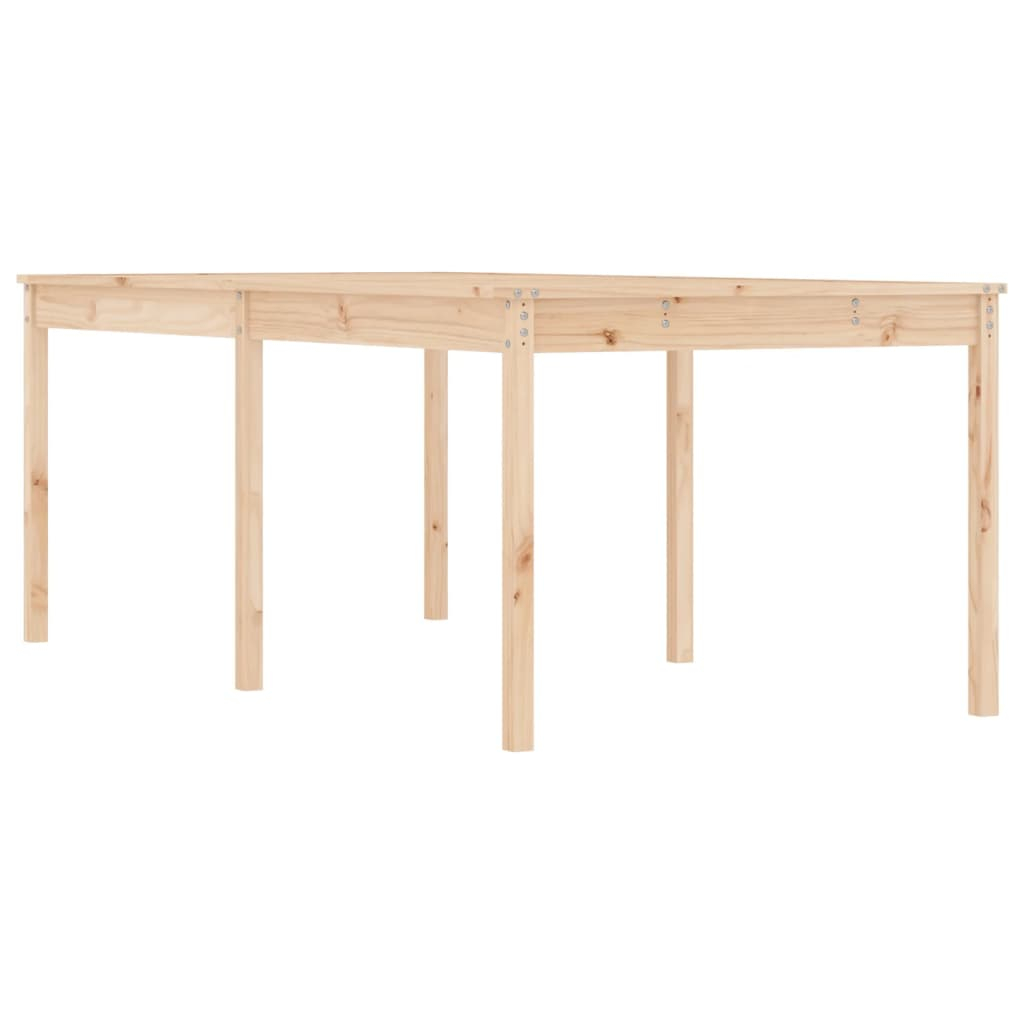 vidaXL mesa de jardín madera maciza de pino 203,5x100x76 cm