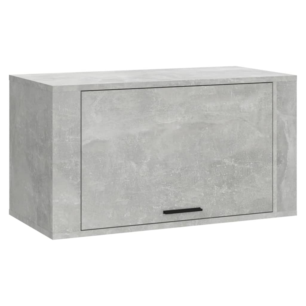 vidaXL zapatero pared contrachapada gris hormigón 70x35x38 cm