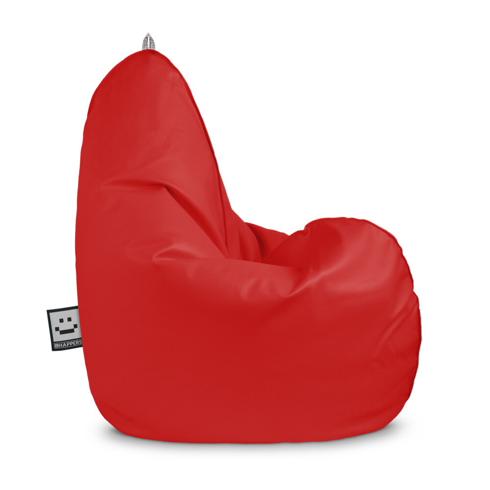Puff pera relax polipiel exterior o interior rojo happers xl