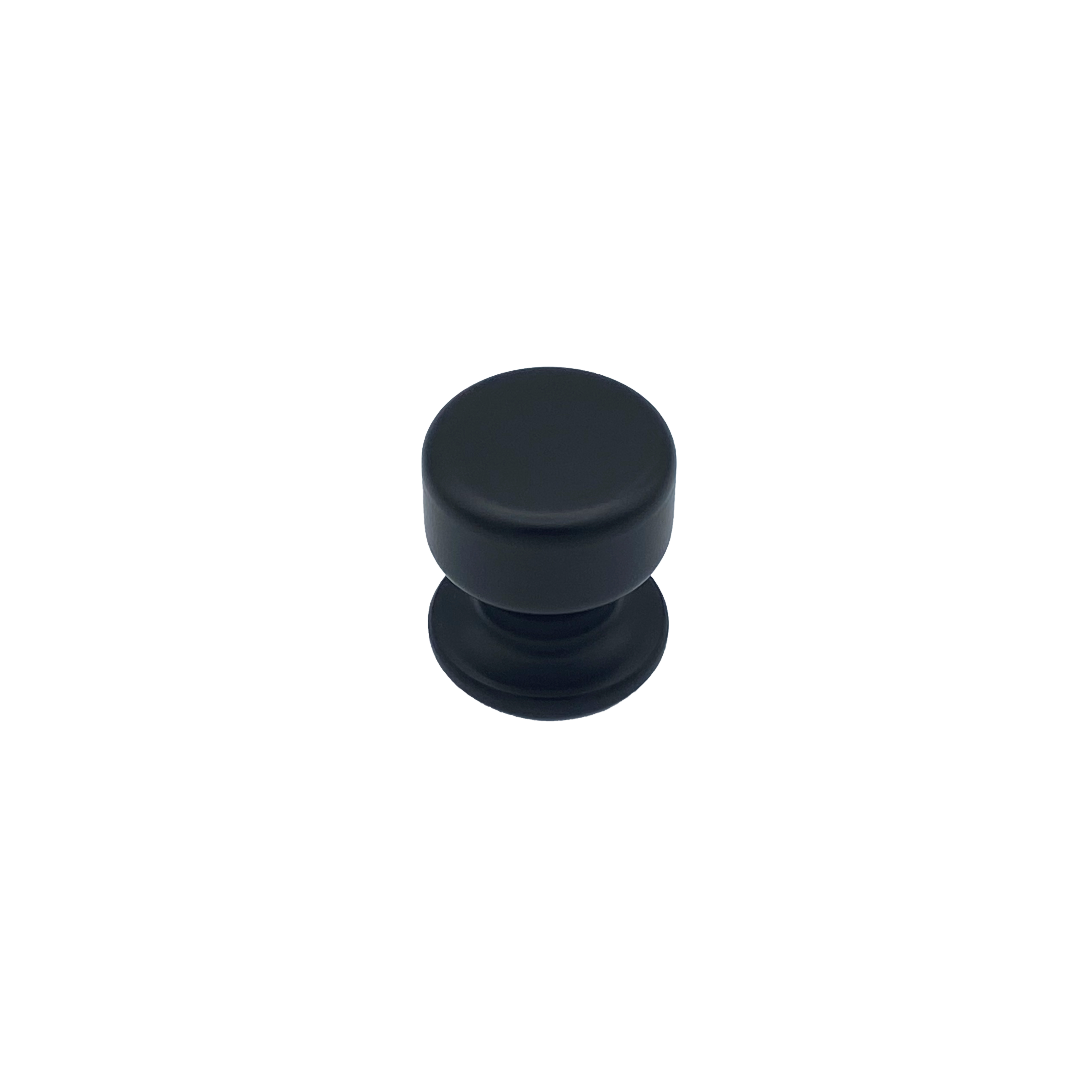Pomo fijo para puerta, d:50 mm, aluminio, negro