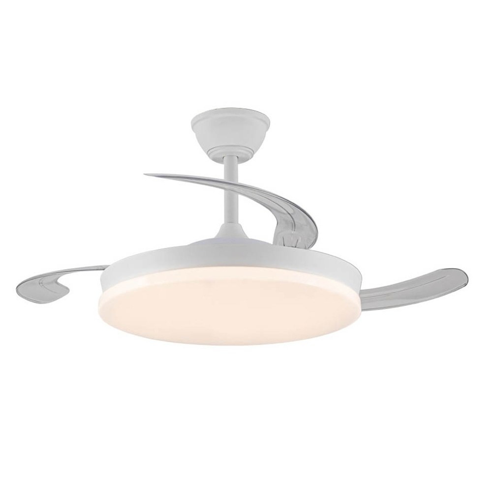 Ventilador de techo LED 3cct con aspas retráctiles, 45w