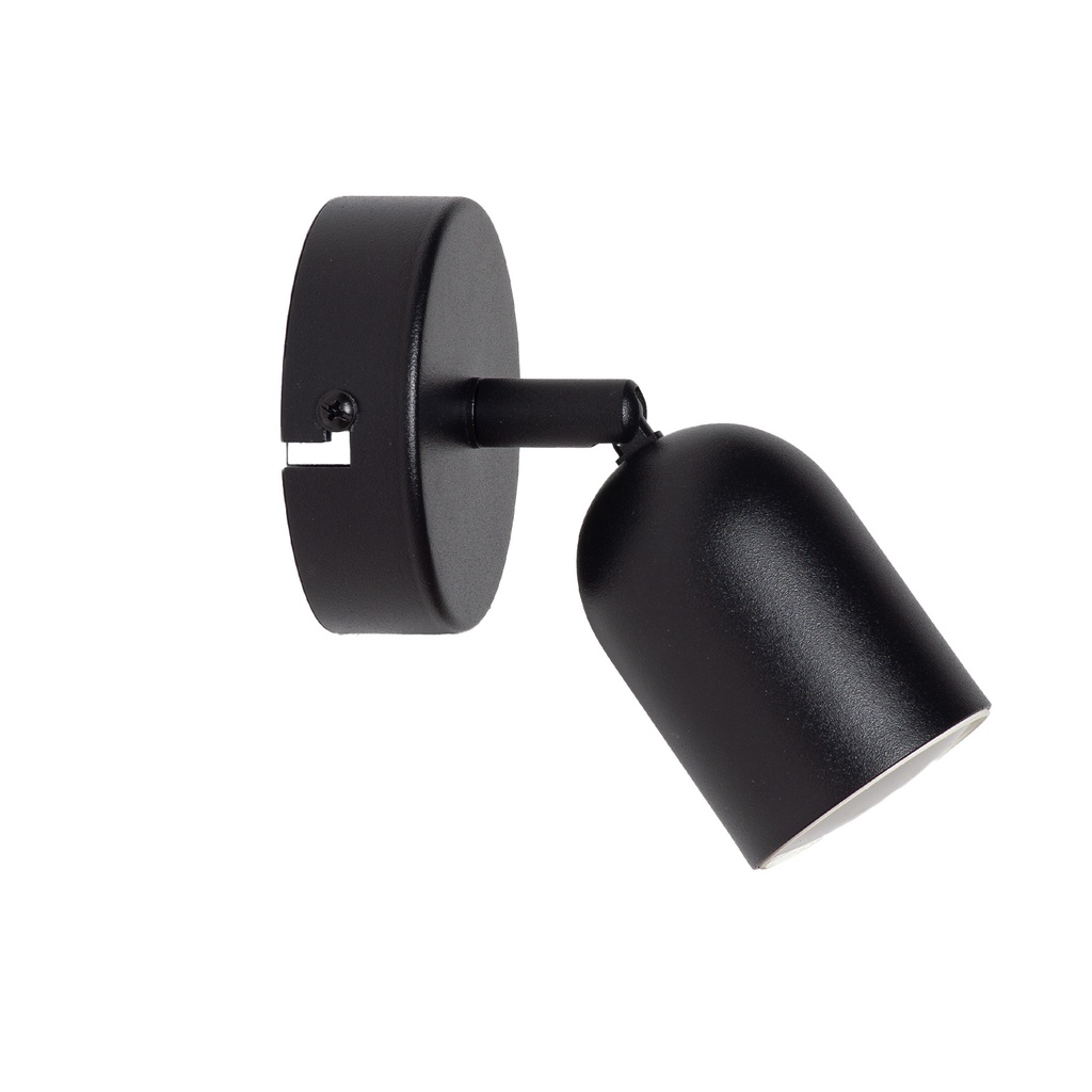 Aplique De Pared Negro De Metal GU10 Orientable Para Interior Moderno