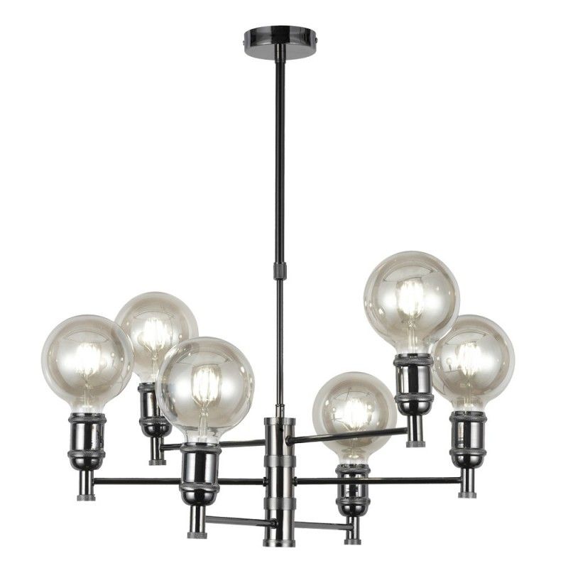 Lámpara de techo coLGante "miyako" de seis luces (6xE27) ip20 fabricada en