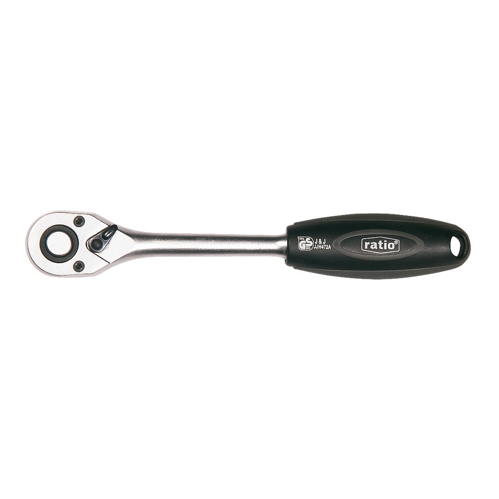 Llave carraca reversible 1/4''-145mm 72 dientes. Sistema locksystem.