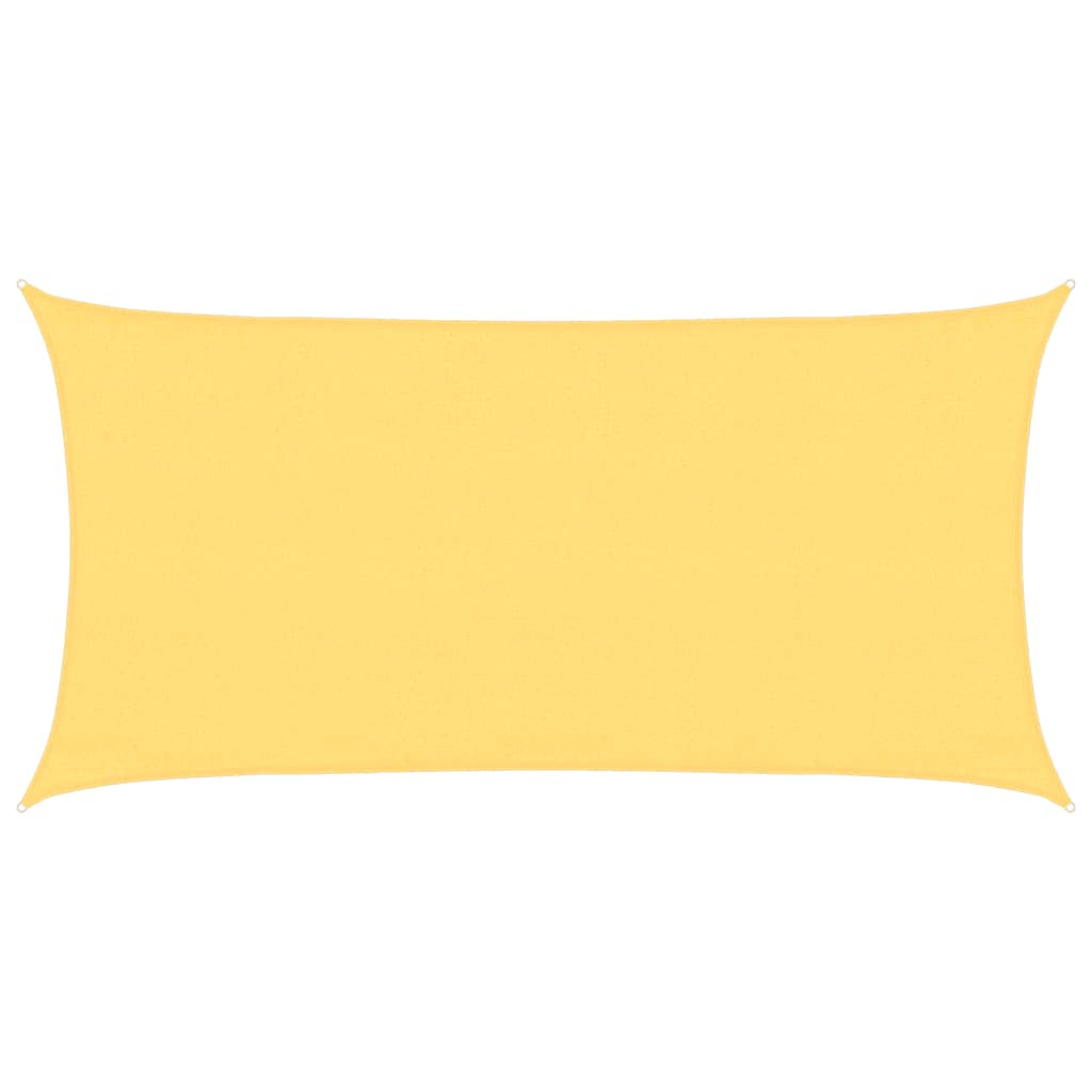 vidaXL toldo de vela beige hdpe 160 g/m² 3x6 m