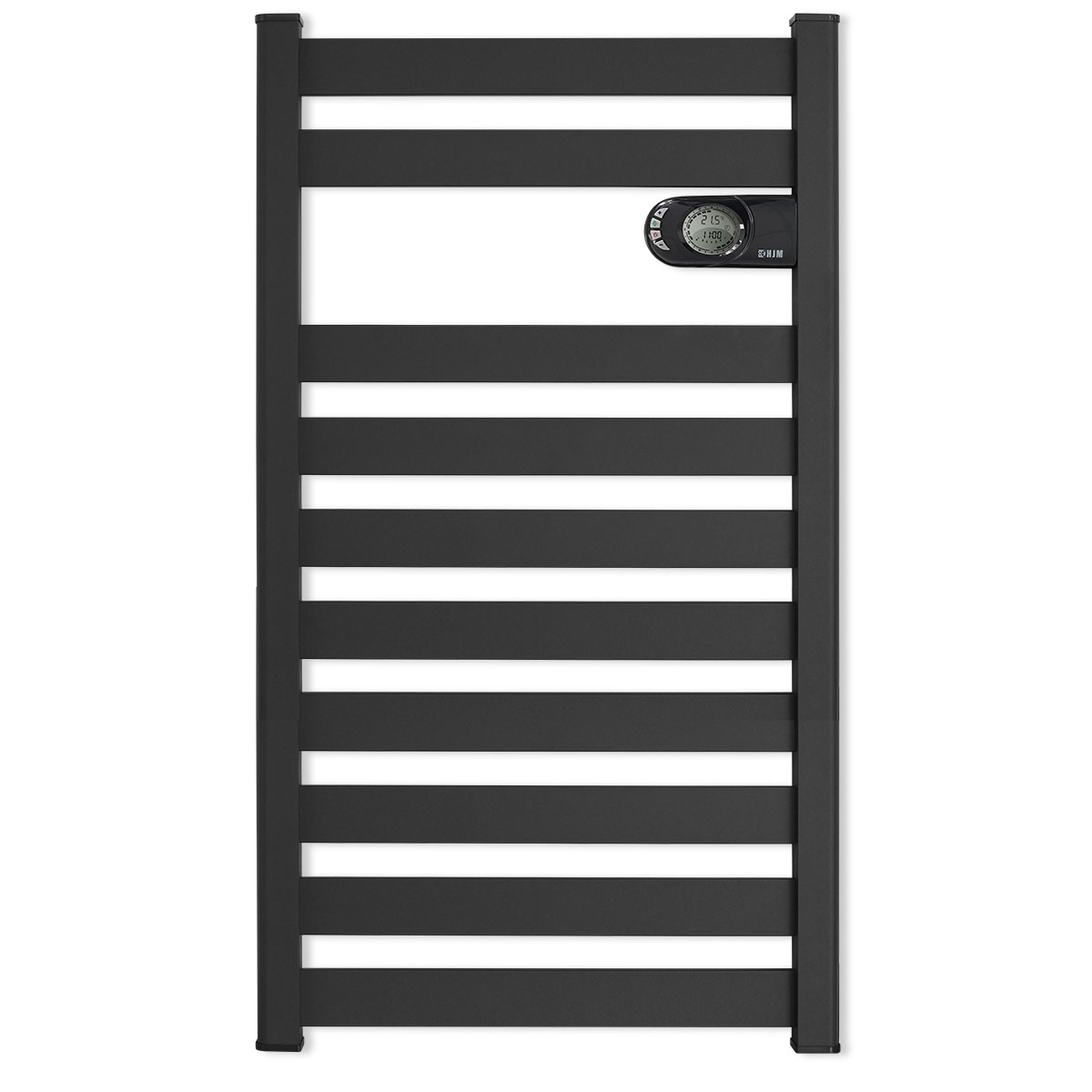 Radiador secatoallas eléctrico de bajo consumo Zinnia (750w) - negro HJM