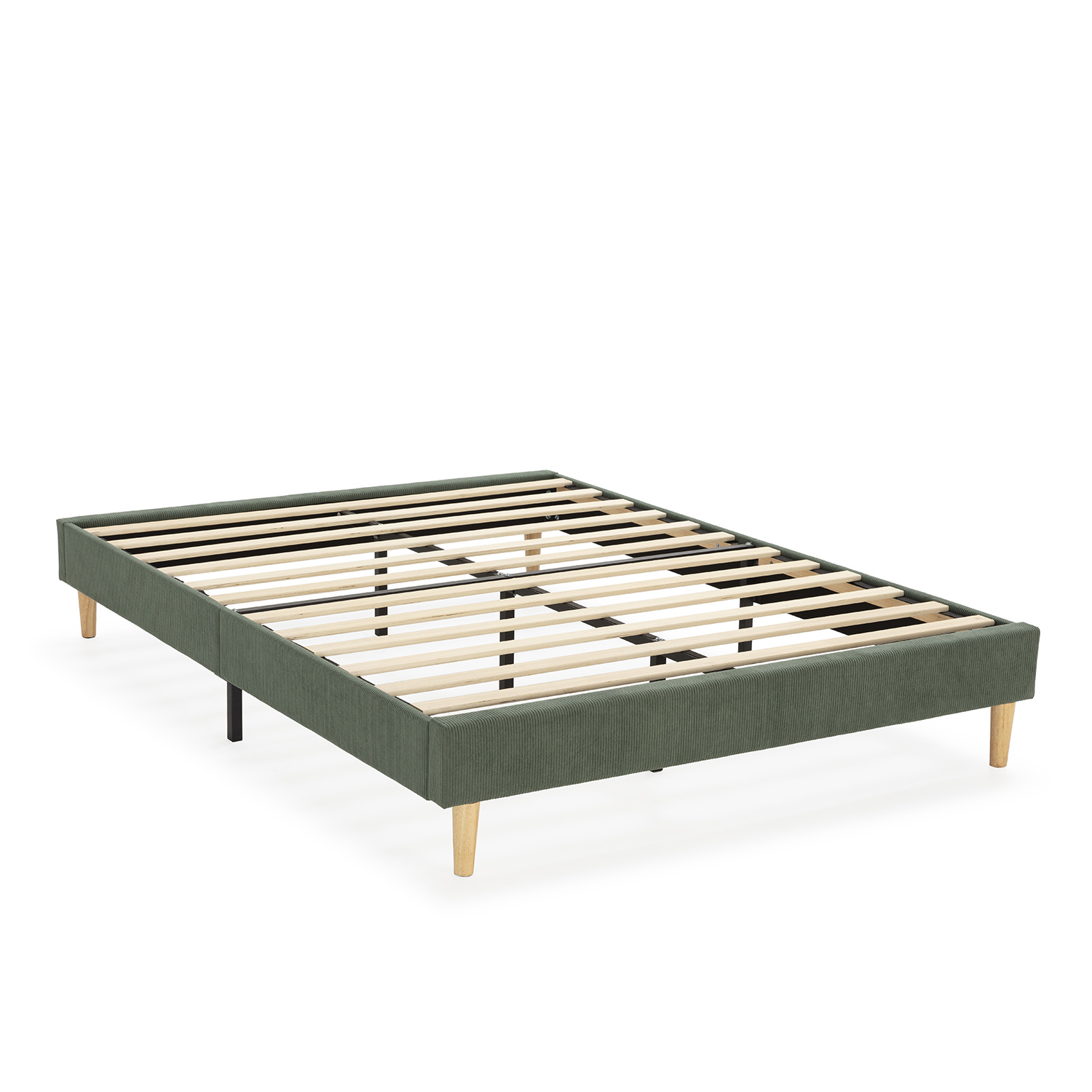 Base tapizada bari 150x190 cm color verde