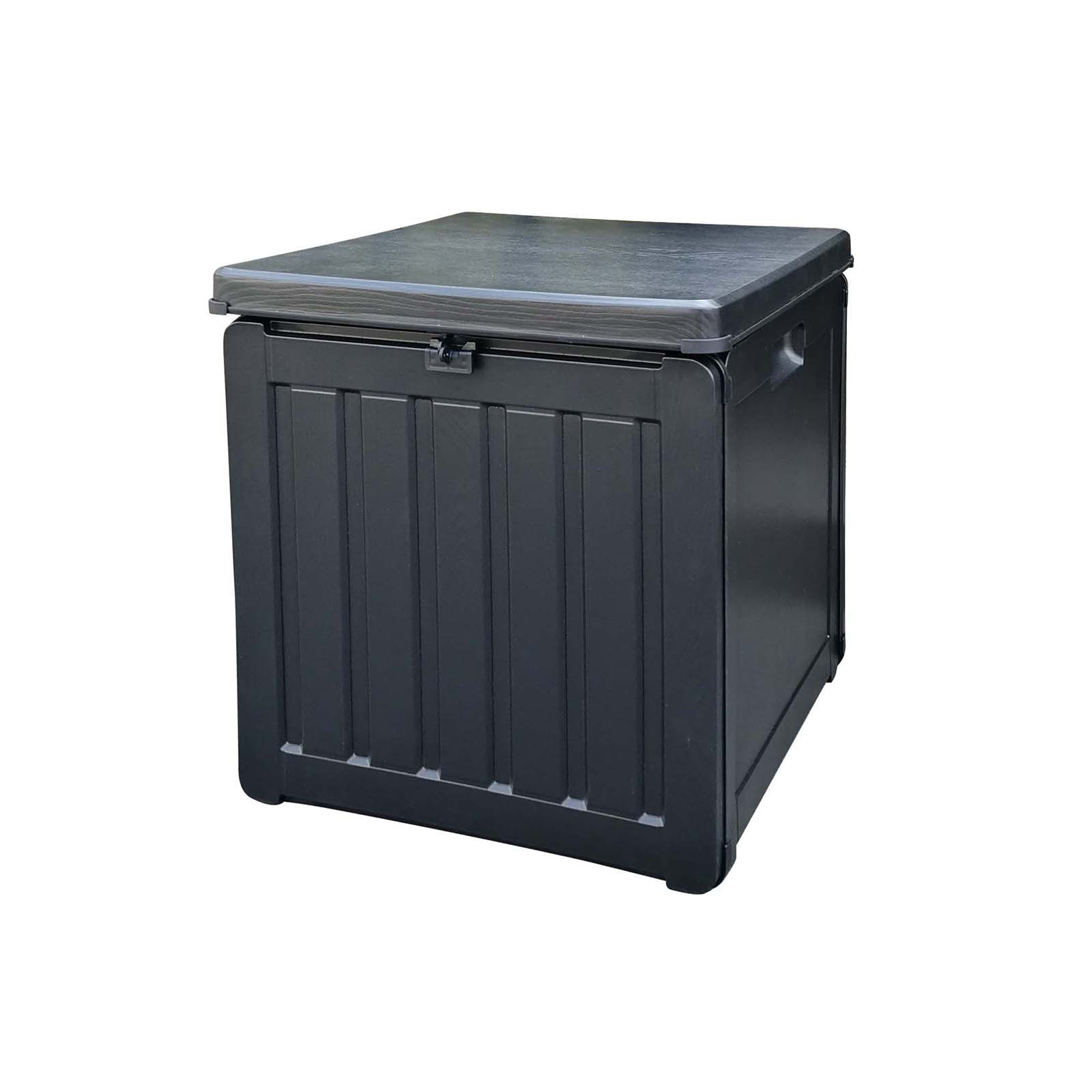 Baúl de resina para exterior Gardiun soften small 42,8x42,8x46,4 cm capacid