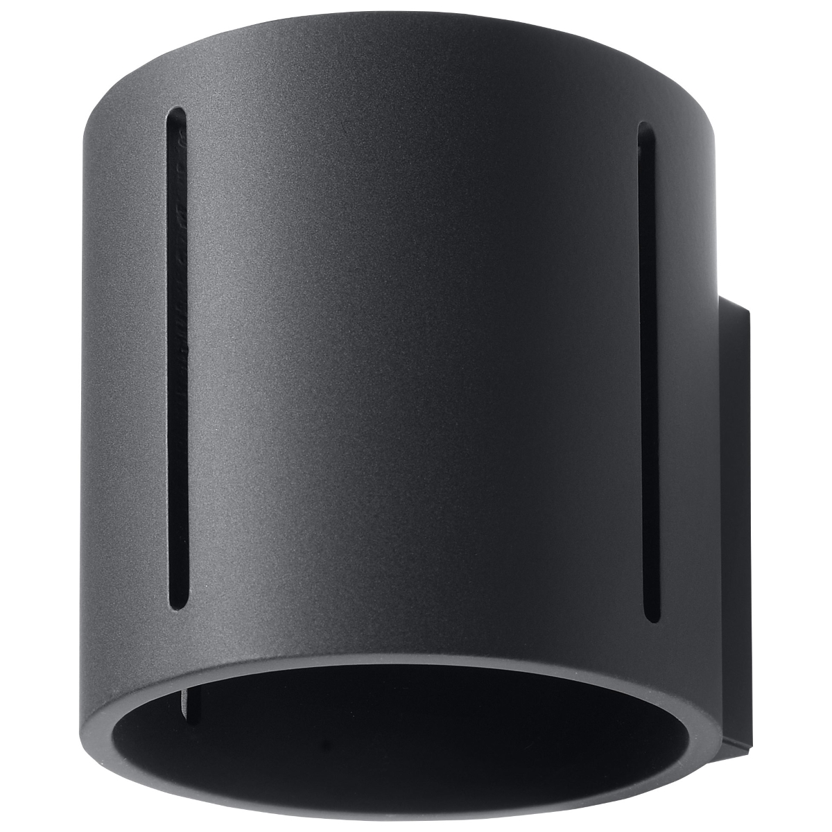 Lámpara de pared inez 1 negro aluminio 10x10x12cm