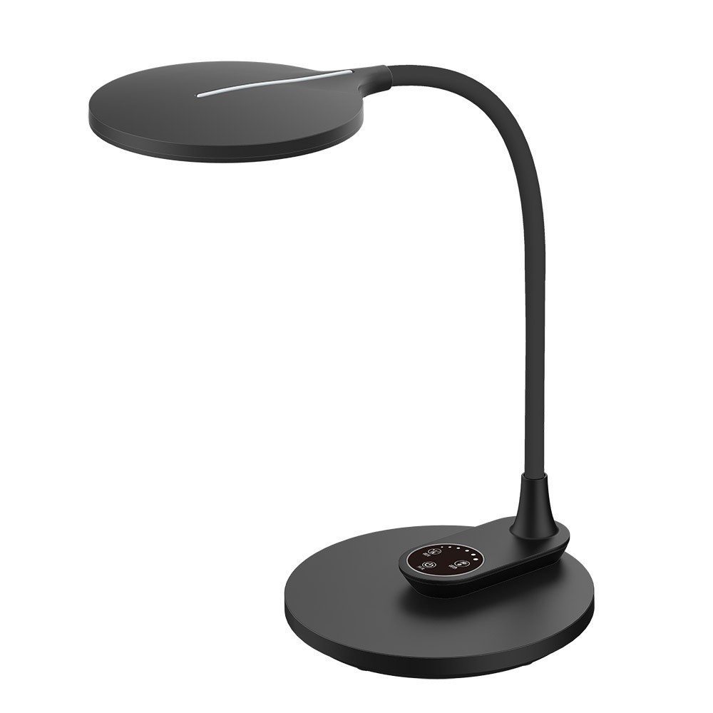 Flexo murillo negro 10w 790lm 3000-4500-6000k con memoria 38,1x17x28,8 cm