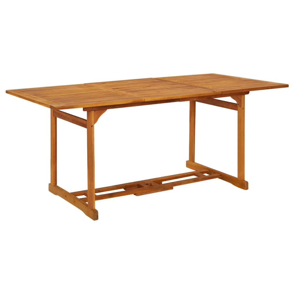 vidaXL mesa de comedor jardín 180x90x75 cm madera maciza de acacia