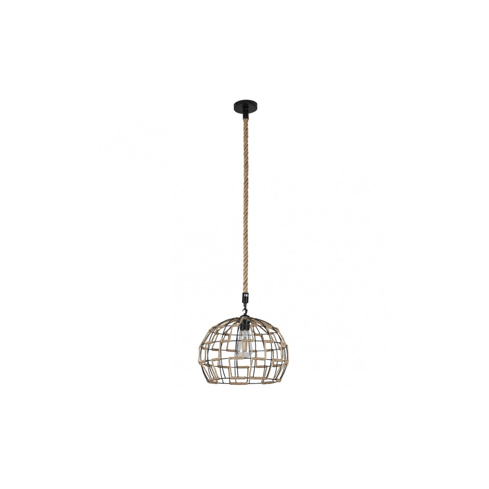 Fab 120893215 | coLGante yute 1xE27 cuerda regx35x35 cm