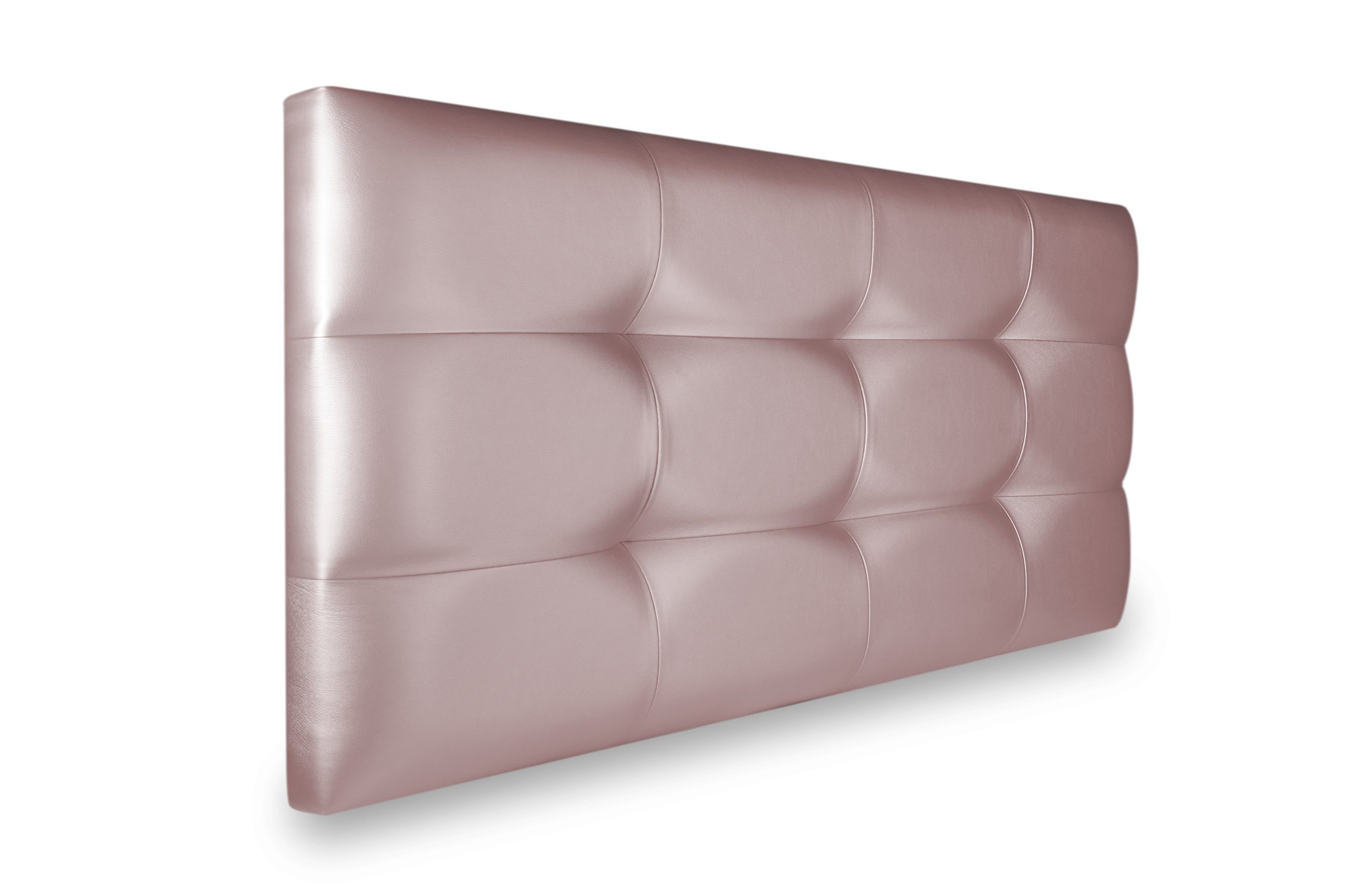 Cabecero de cama texas cabezal tapizado en polipel 180x 70 cm oro rosa