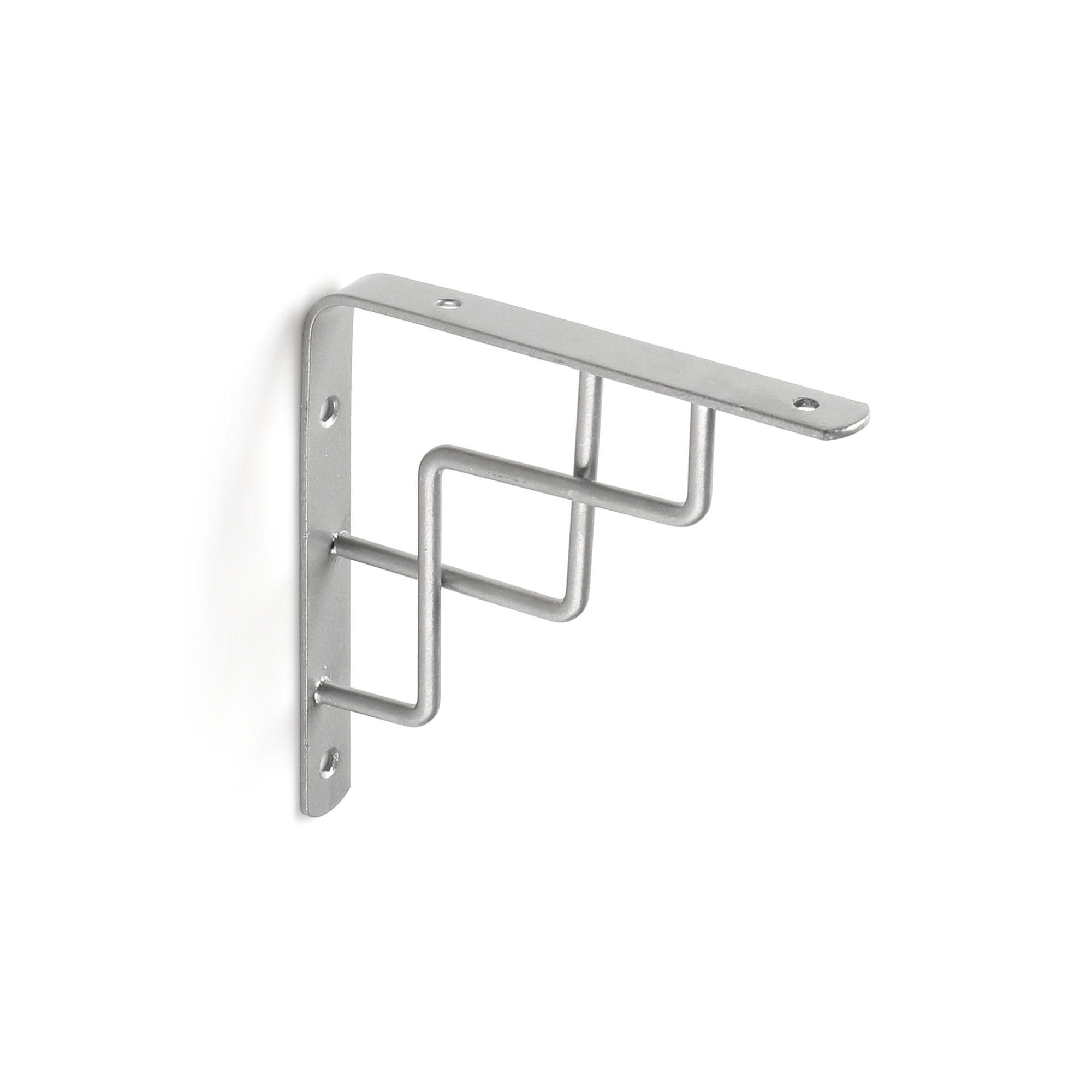 Escuadra de balda rei 1462 | 20x150x150 mm | cromo mate líquido