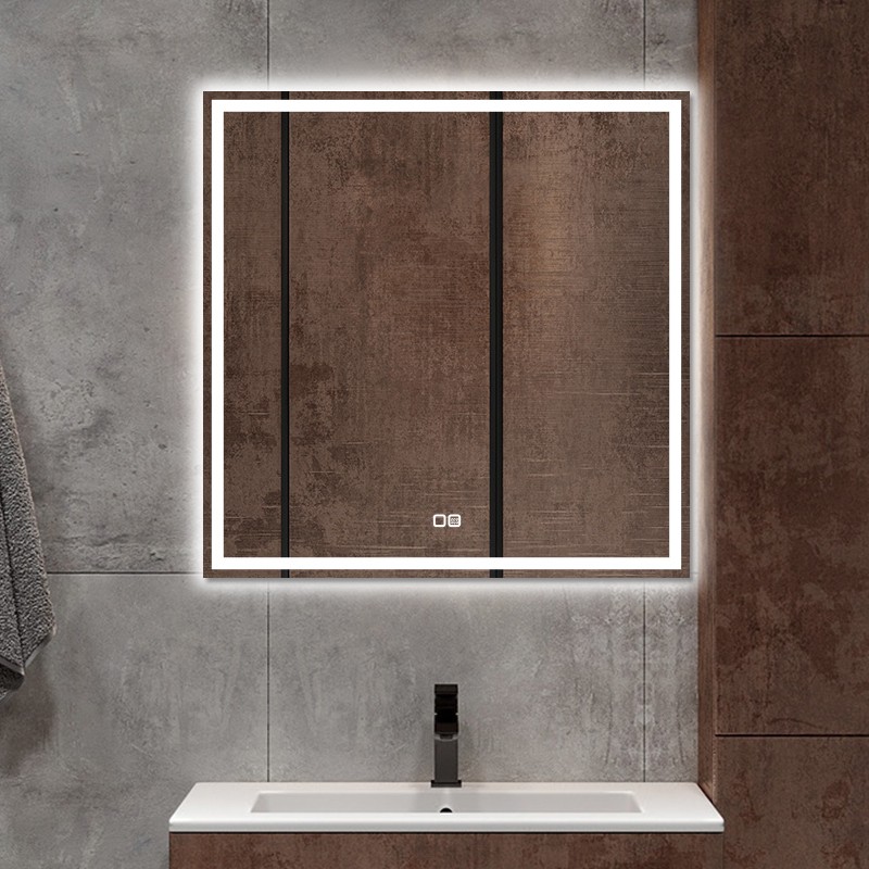 Espejo baño minerva 120x70 LED fría antivaho doble sensor