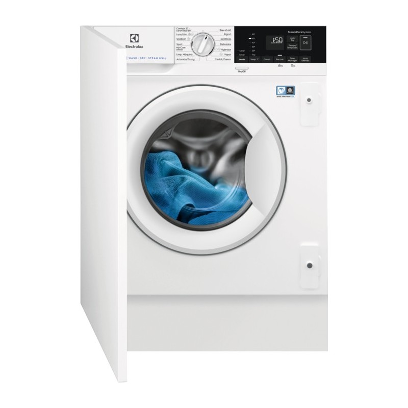 Lavadora secadora int Electrolux en7w4862of 8/4 kg steamcare 1600 rpm