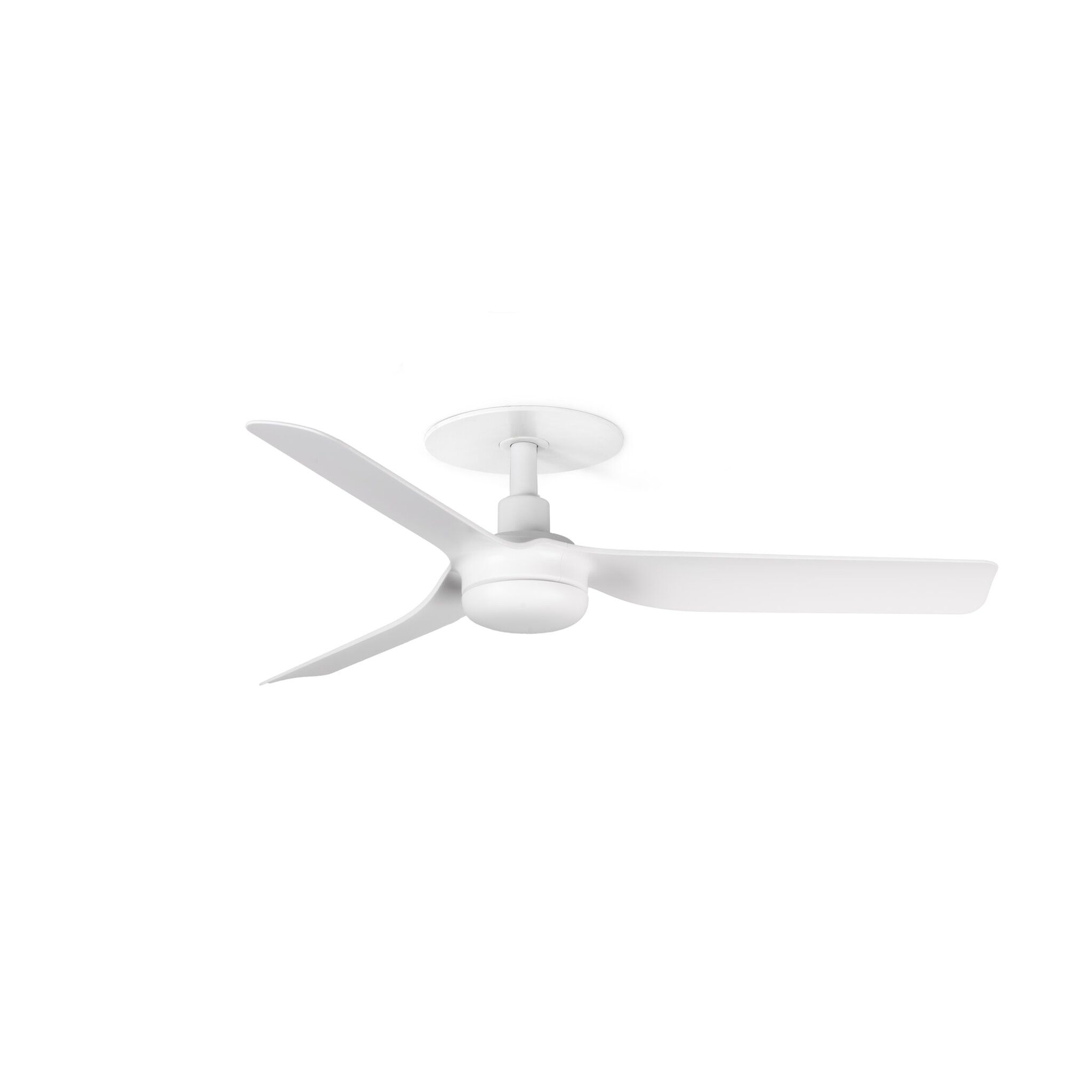 Ventilador de techo empotrable blanco ø900 3 palas control tuya metal