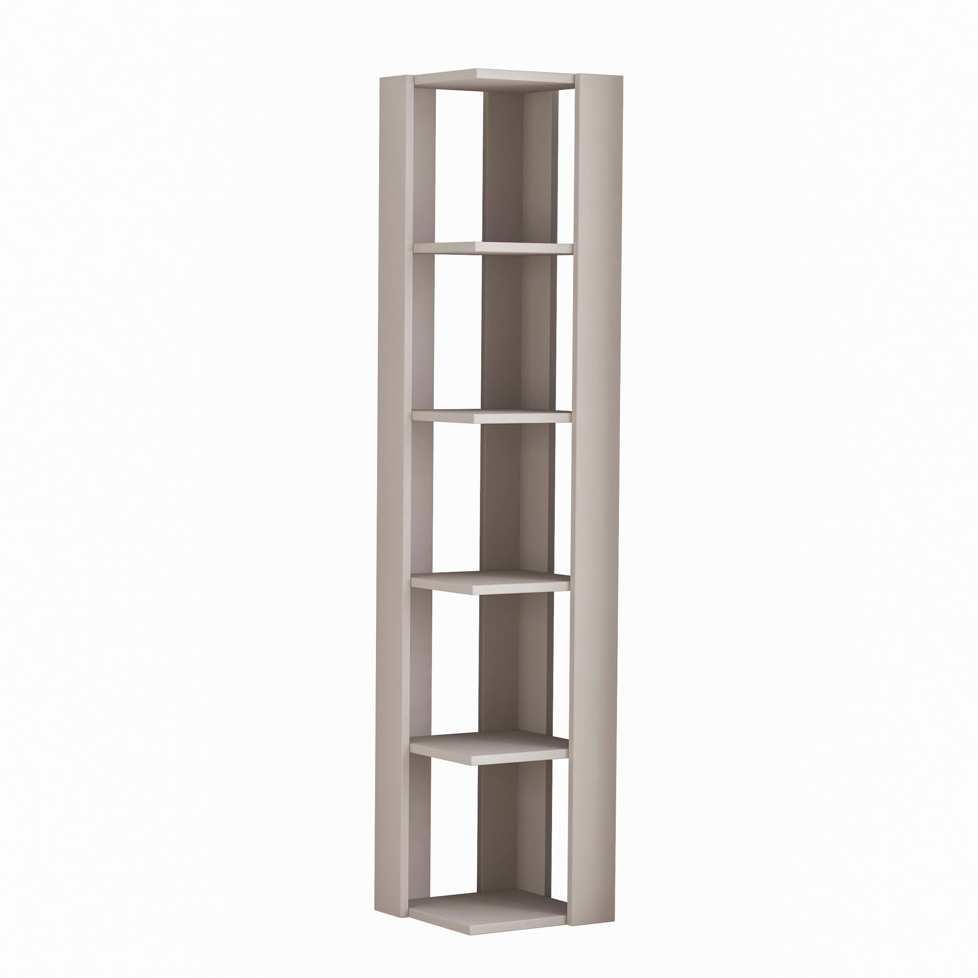 Estantería de madera <<nati>> - 32 x 32 x 161 cm - moka claro