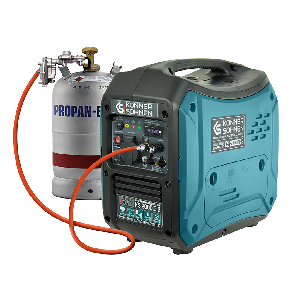 Generador inverter híbrido de gas/gasolina KS 2000IG S 2000W