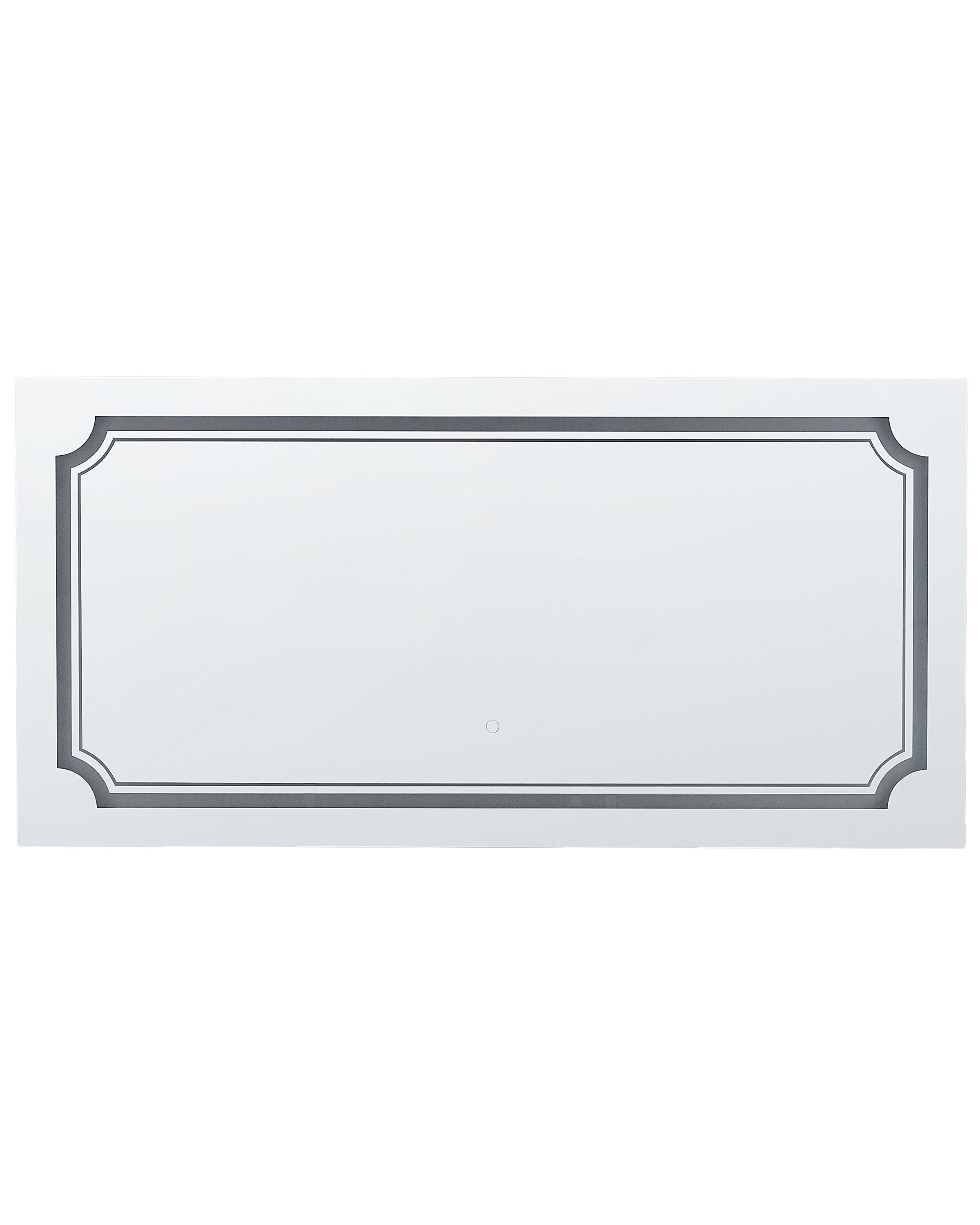 Espejo de baño LED arromachnes 120 cm 60 cm plateado