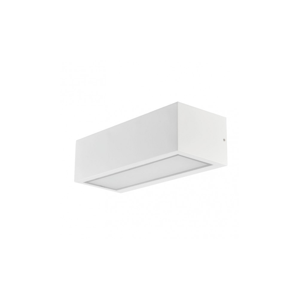 Aplique de exterior - fab - conga - blanco - aluminio y vidrio - estilo mod