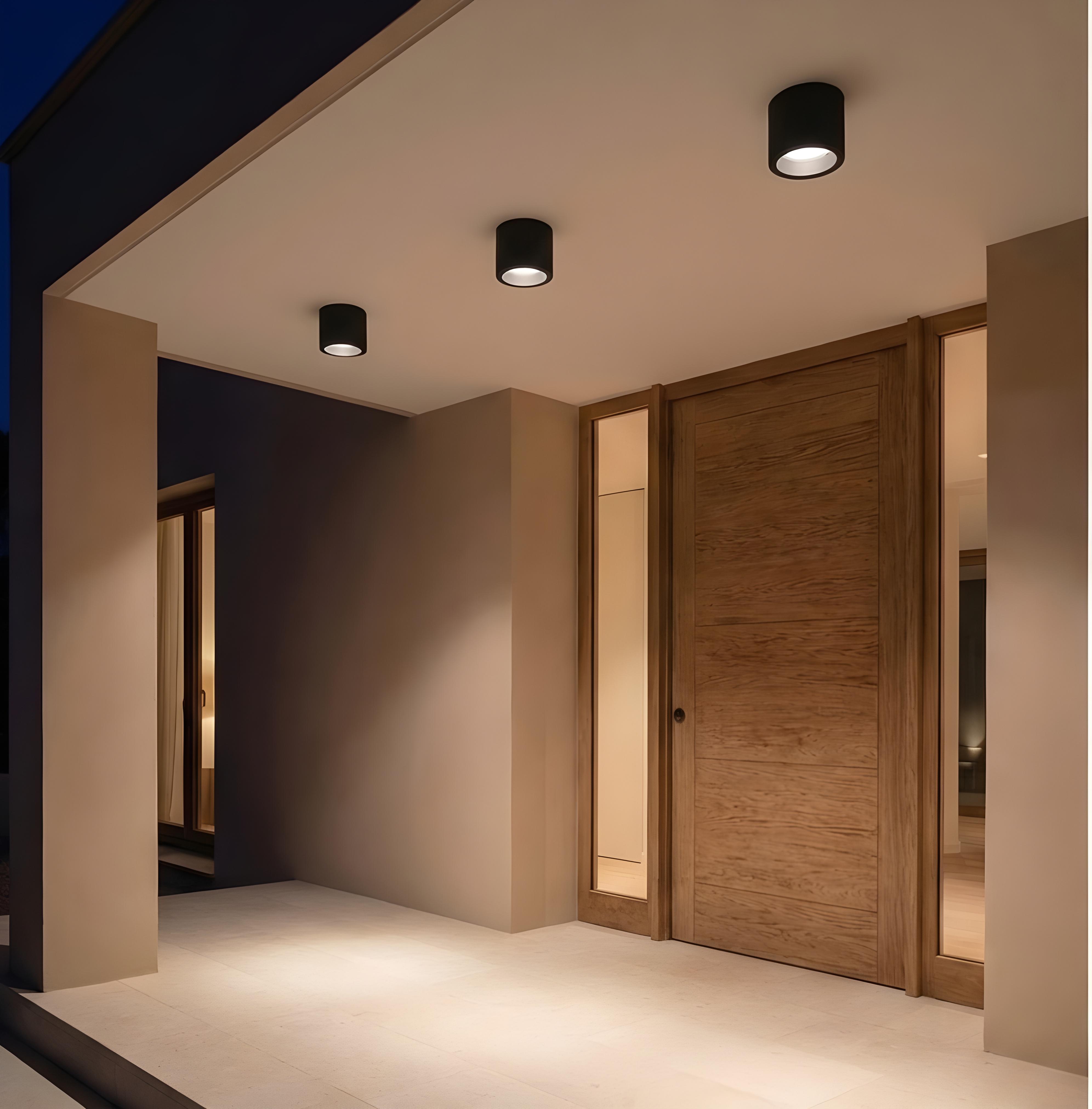 LEDs c4 plafon ip65 cosmos LED 8.3w blanco cálido - 3000k on-off gris urba