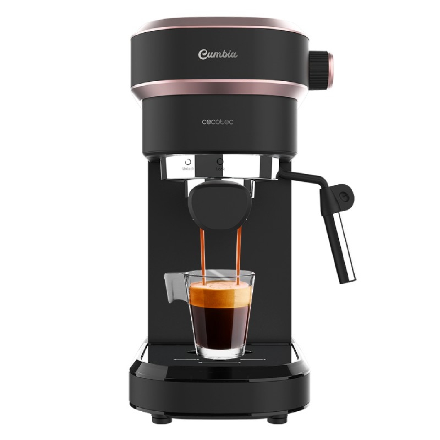 Cecotec cafetera express cafelizzia 890 rose. Espressos y cappuccino, 1350