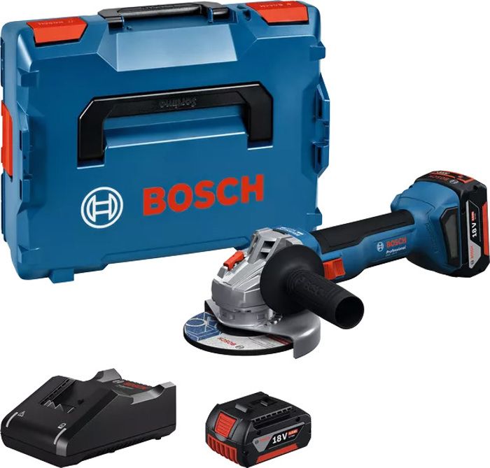 Amoladoras angulares 125 mm - gws 18v-8 - Bosch - con 2 baterías 18v 4.0ah