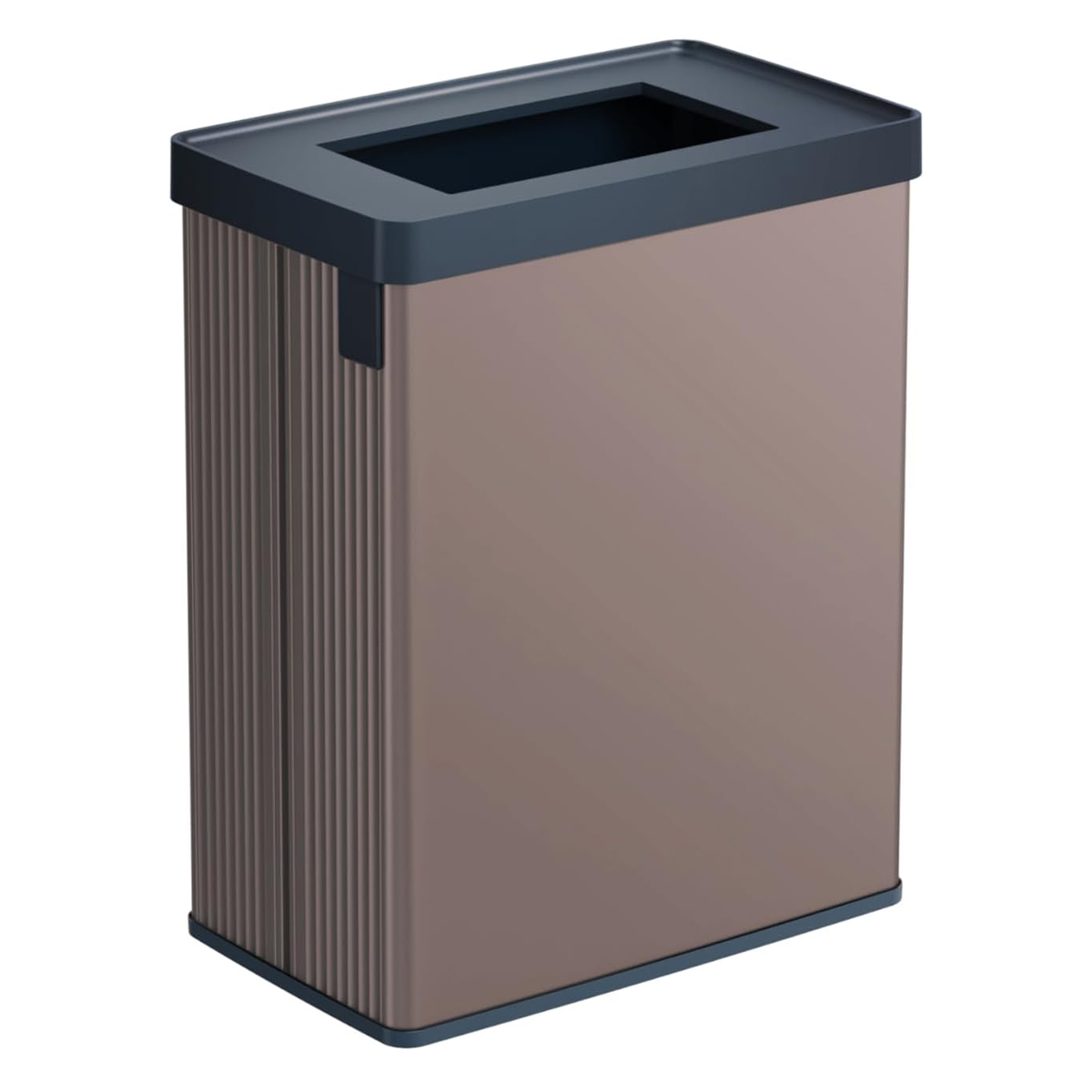 Curver verto cubo reciclaje 54l, 43,5x26,5x54,7cm, tapa útil, rosa perla.
