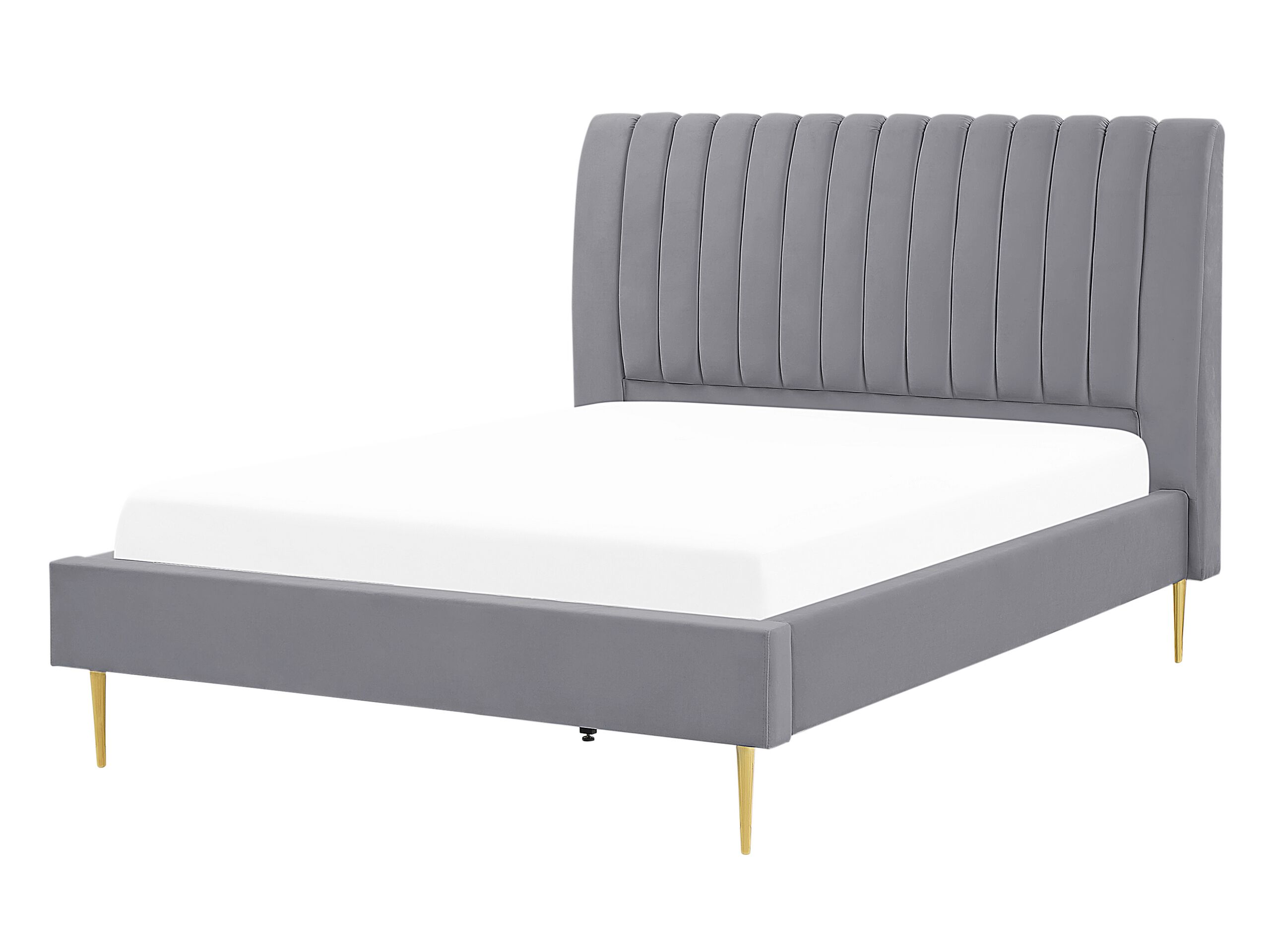 Cama terciopelo marville 140 x 200 cm gris
