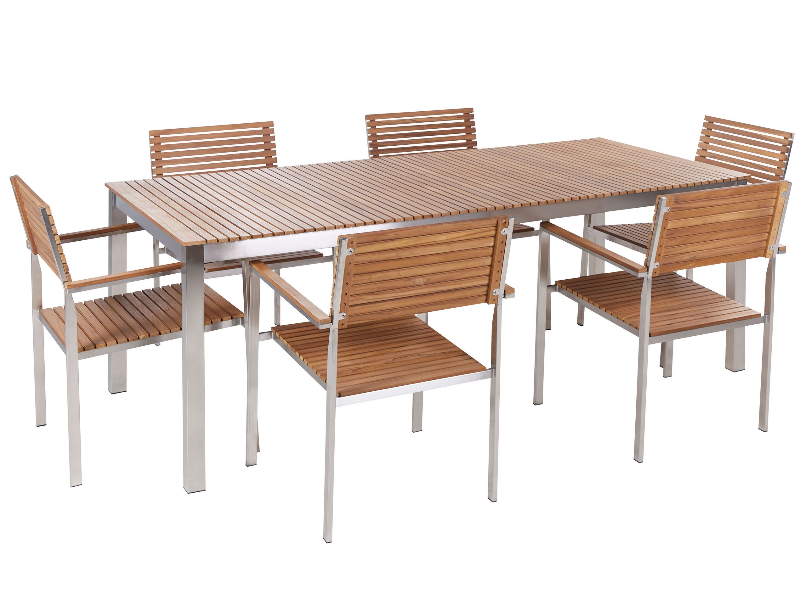 Conjunto de comedor marrón viareggio