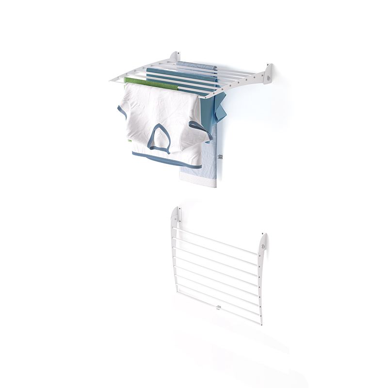 Tendedero compacto pared, 62 cm, foxydry fold down, blanco