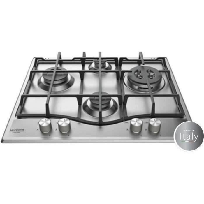 Placa de gas - hotpoint - 4 fuegos - l 60 x p51 cm - pnn 641 ix
