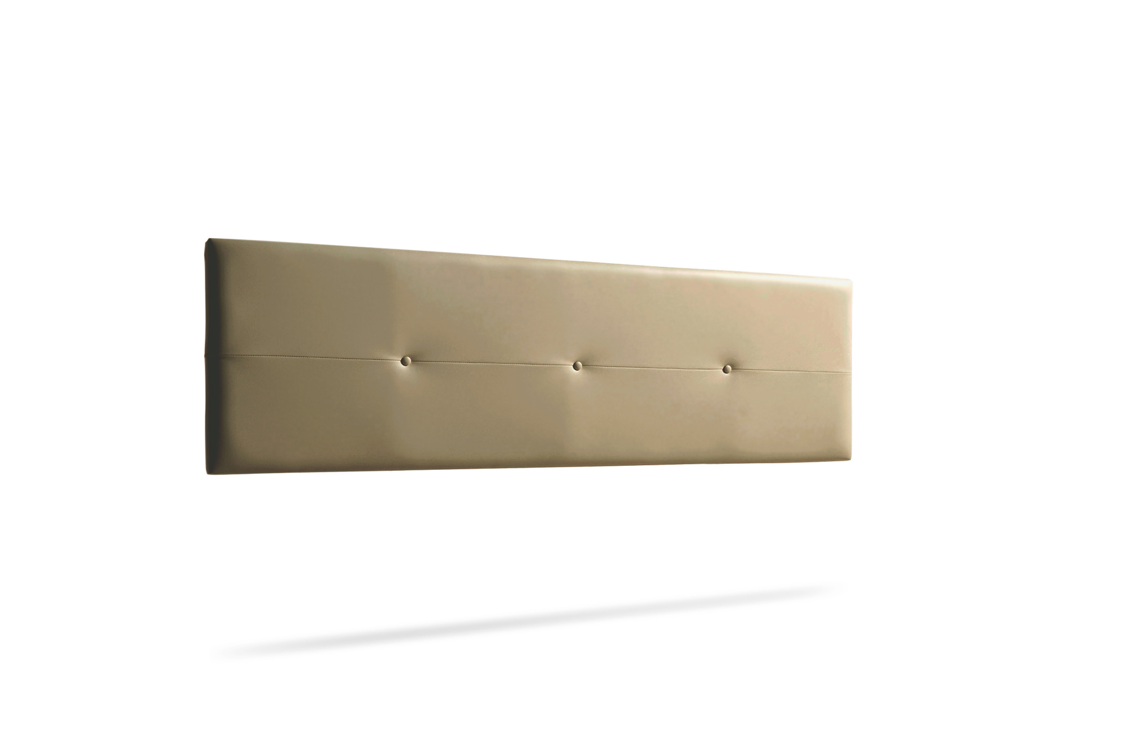 Cabecero tapizado napoli polipiel 160x50x5 cm - dorado - moonia