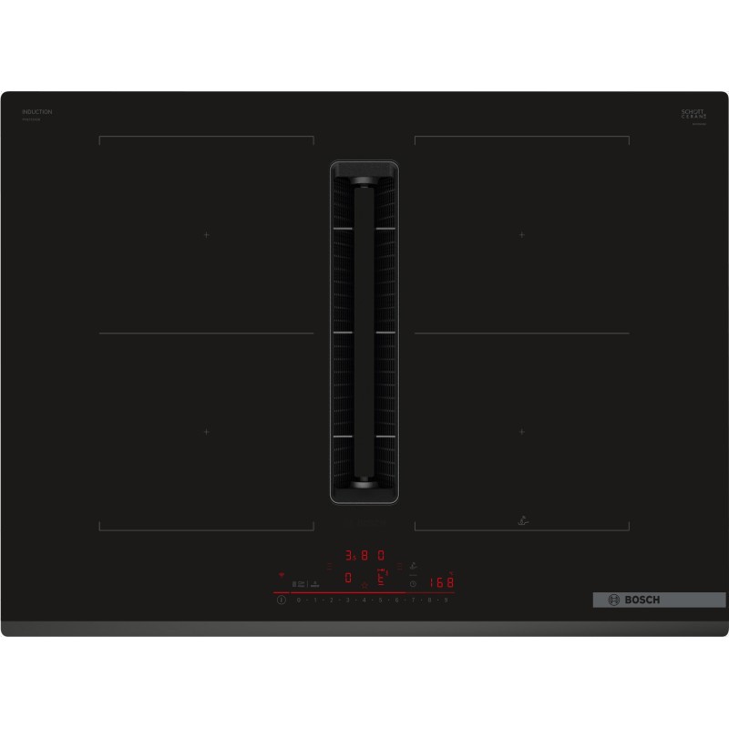 Inducción Bosch pvq731h26e 70 cm 4 zonas extractor integrado