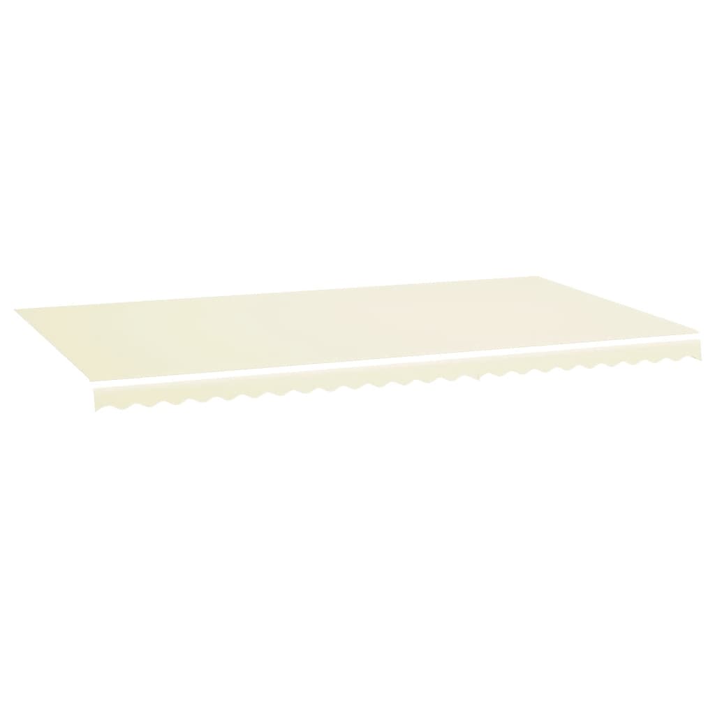 vidaXL tela de repuesto para toldo crema 6x3,5 m