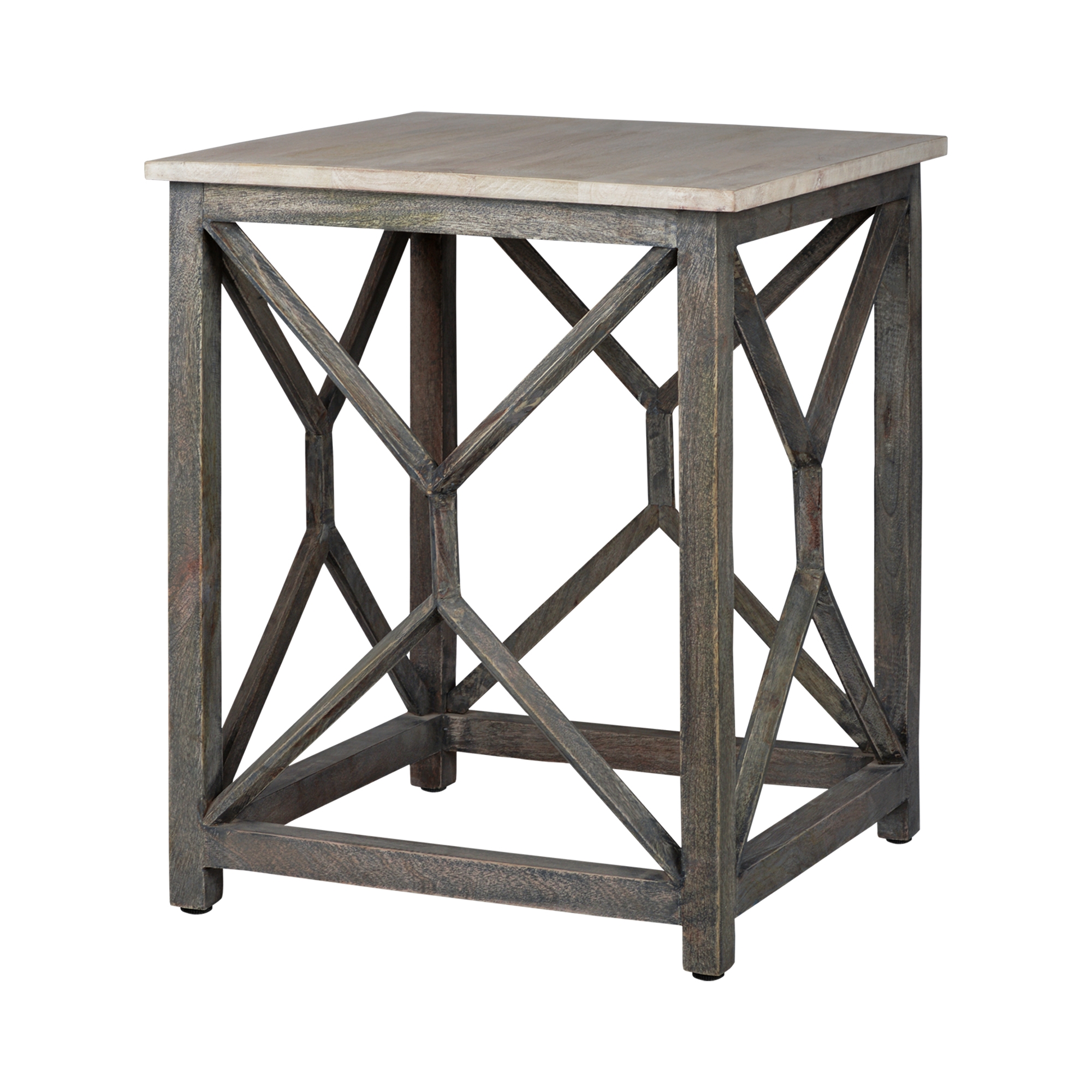 Mesa de centro florencia cuadrada 45x45x55 cm gris womo-design