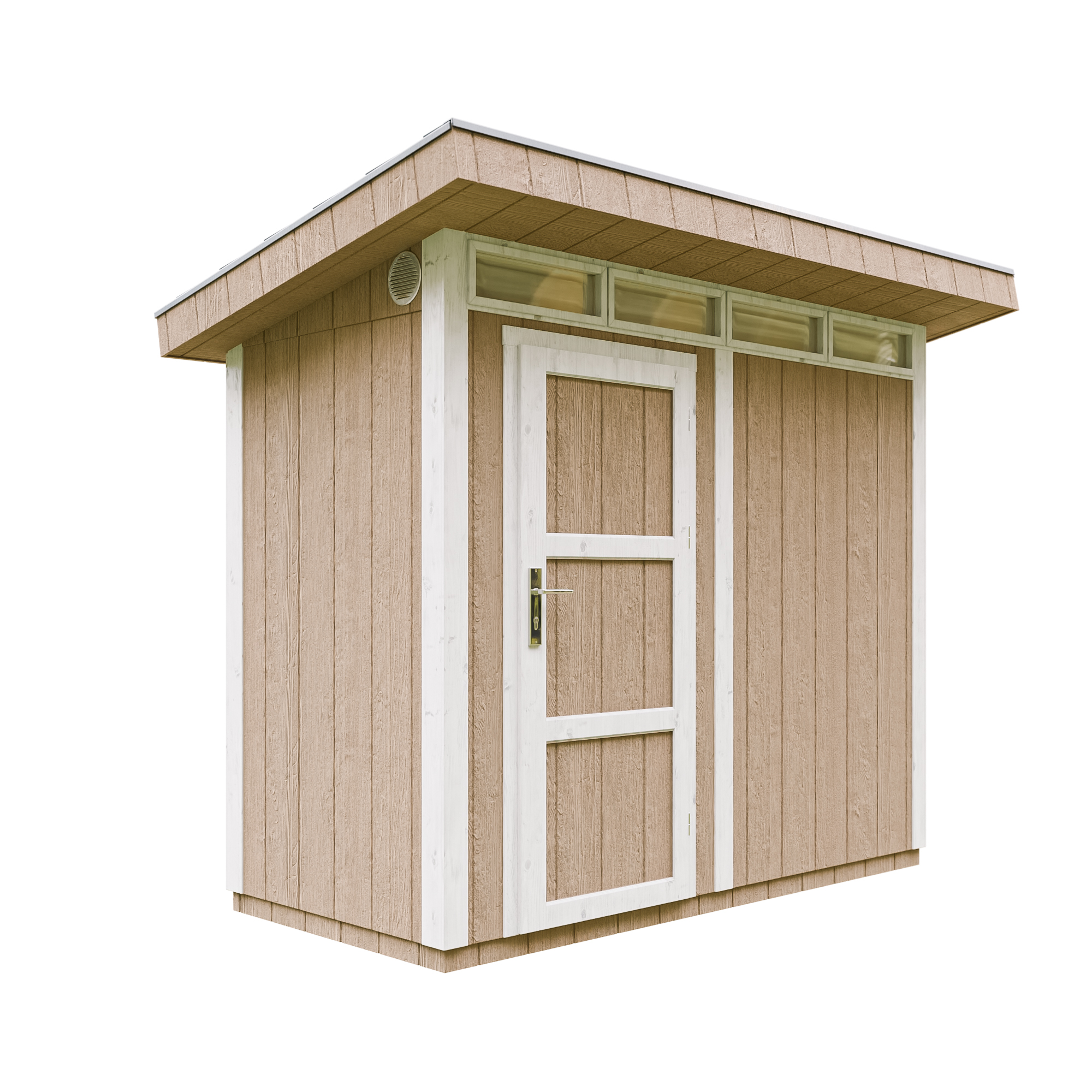 Caseta de jardín Timbela m901-terra brown, 3 m², premium, 161×294 cm
