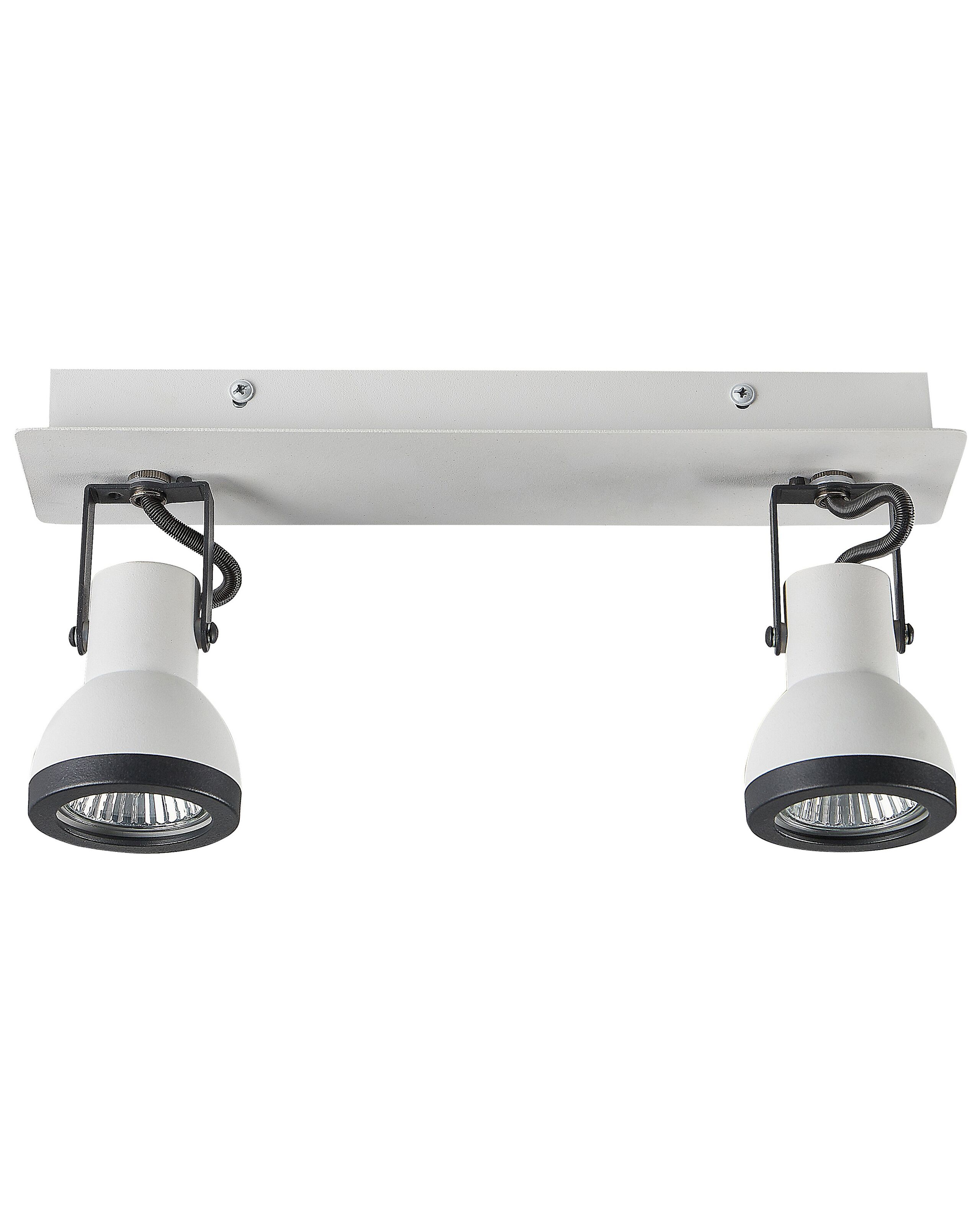 Lámpara de 2 focos baro ajustable metal blanco