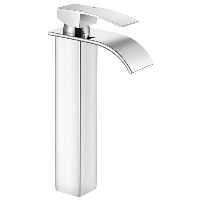 Grifo de lavabo cascada - cecipa max - acero inoxidable - cromado - altura