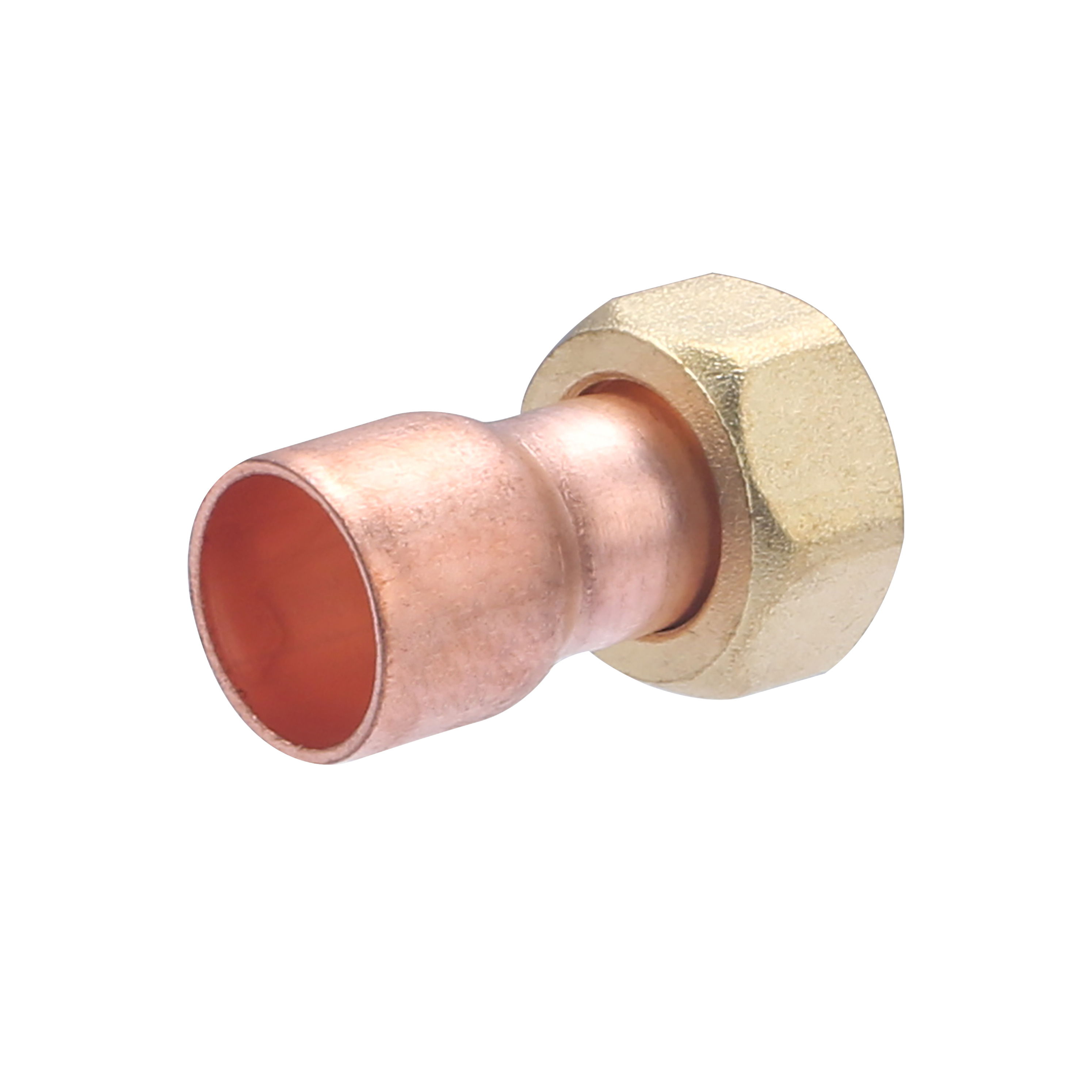 Conector recto 2 piezas de 14 mm - salida h tuerca prisionera 3/8