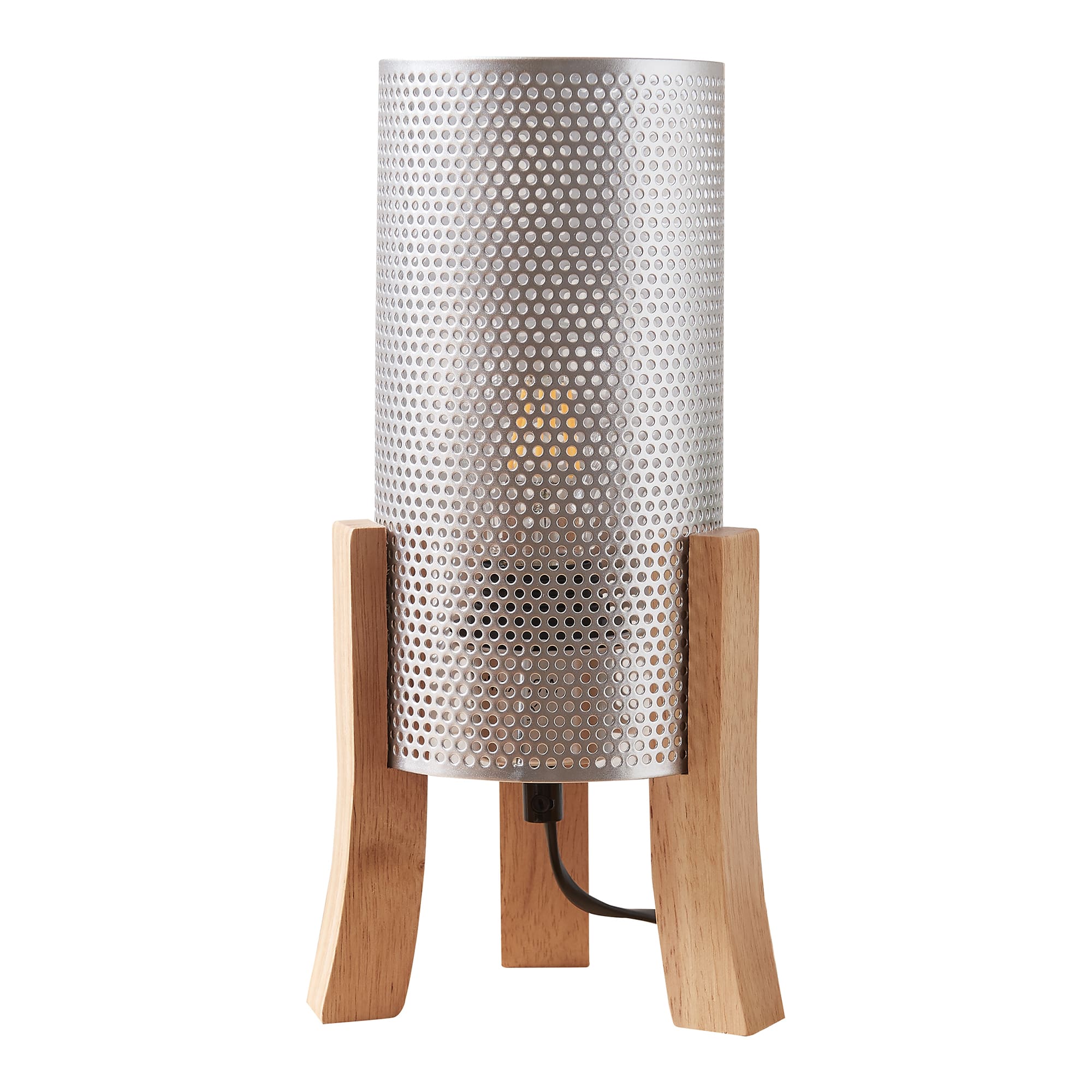 Lámpara de mesa joelleldsvin 30x14x14 cm - plateado [lux.pro]