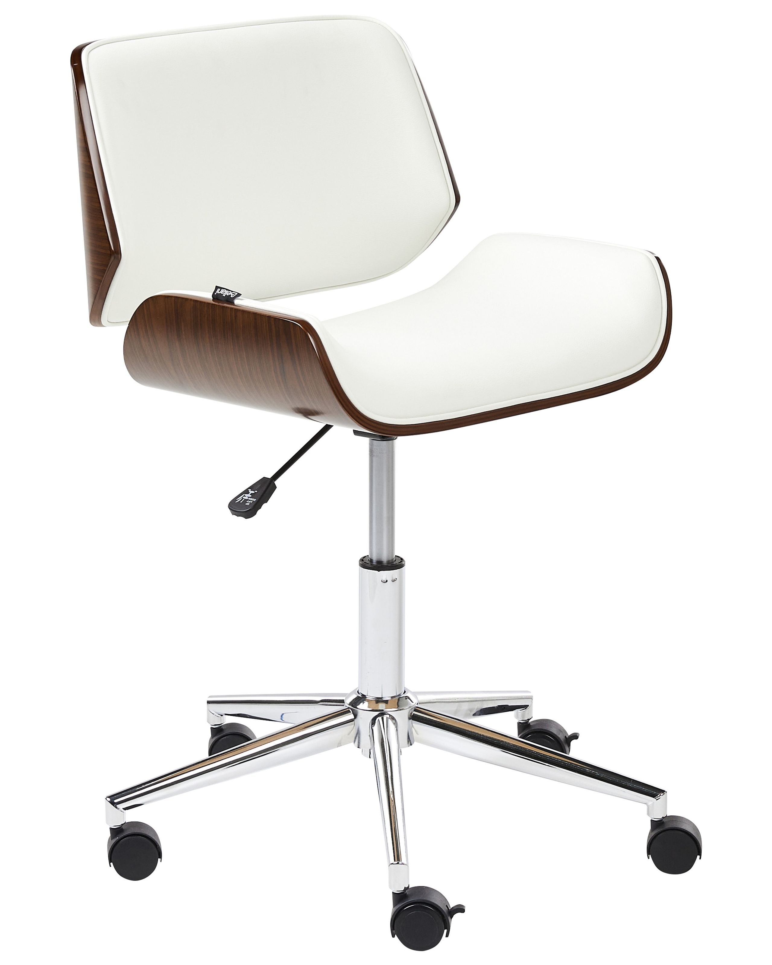 Silla de escritorio totowa piel sintética blanco