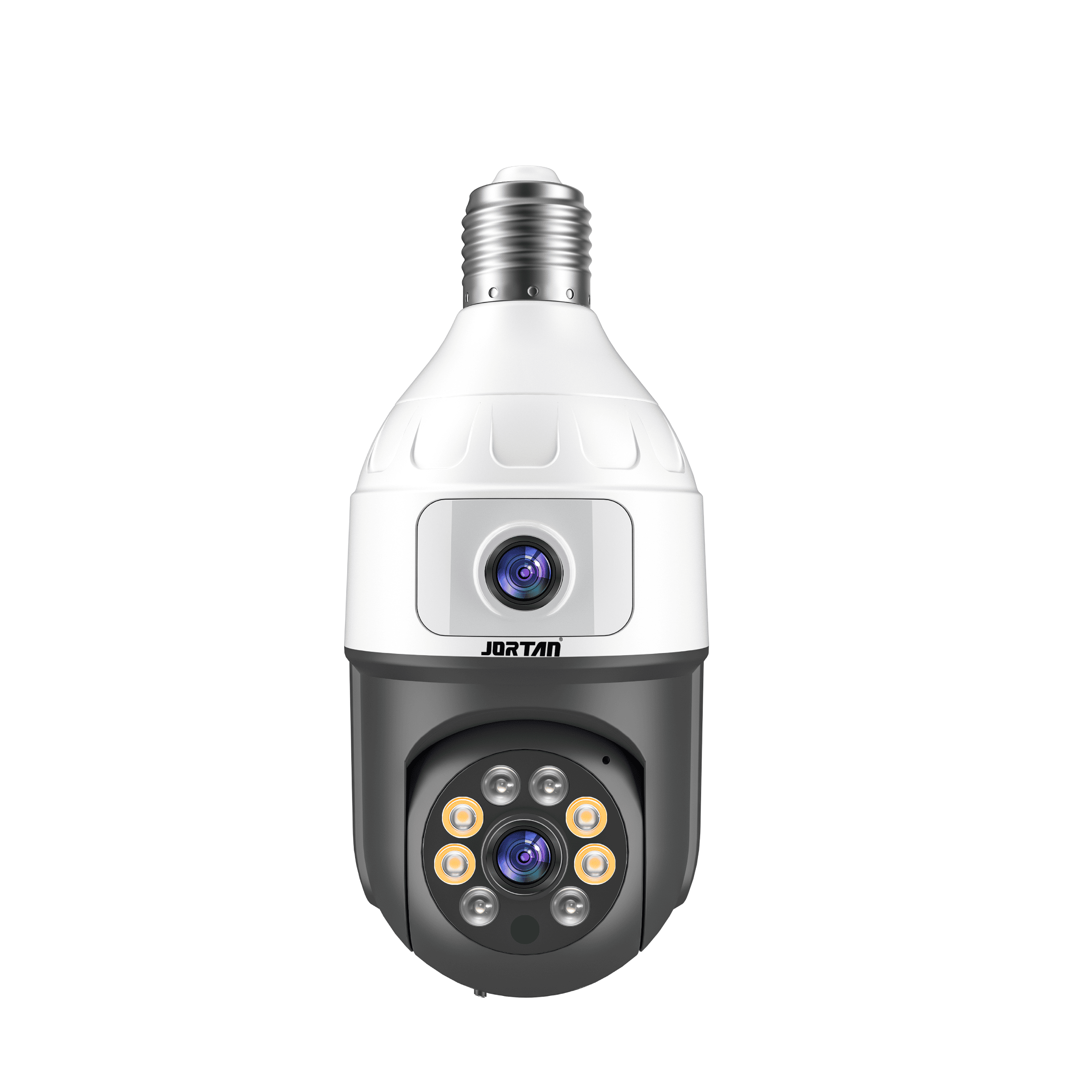 Cámara vigilancia interior bombilla 360°, alarma, seguimiento, Wi-Fi 2.4ghz