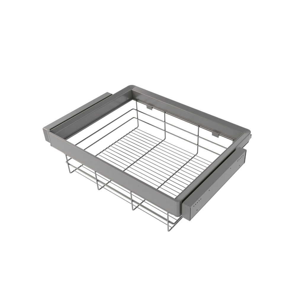 Kit de cajón de alambre y bastidor regulable quartz para armarios, guías